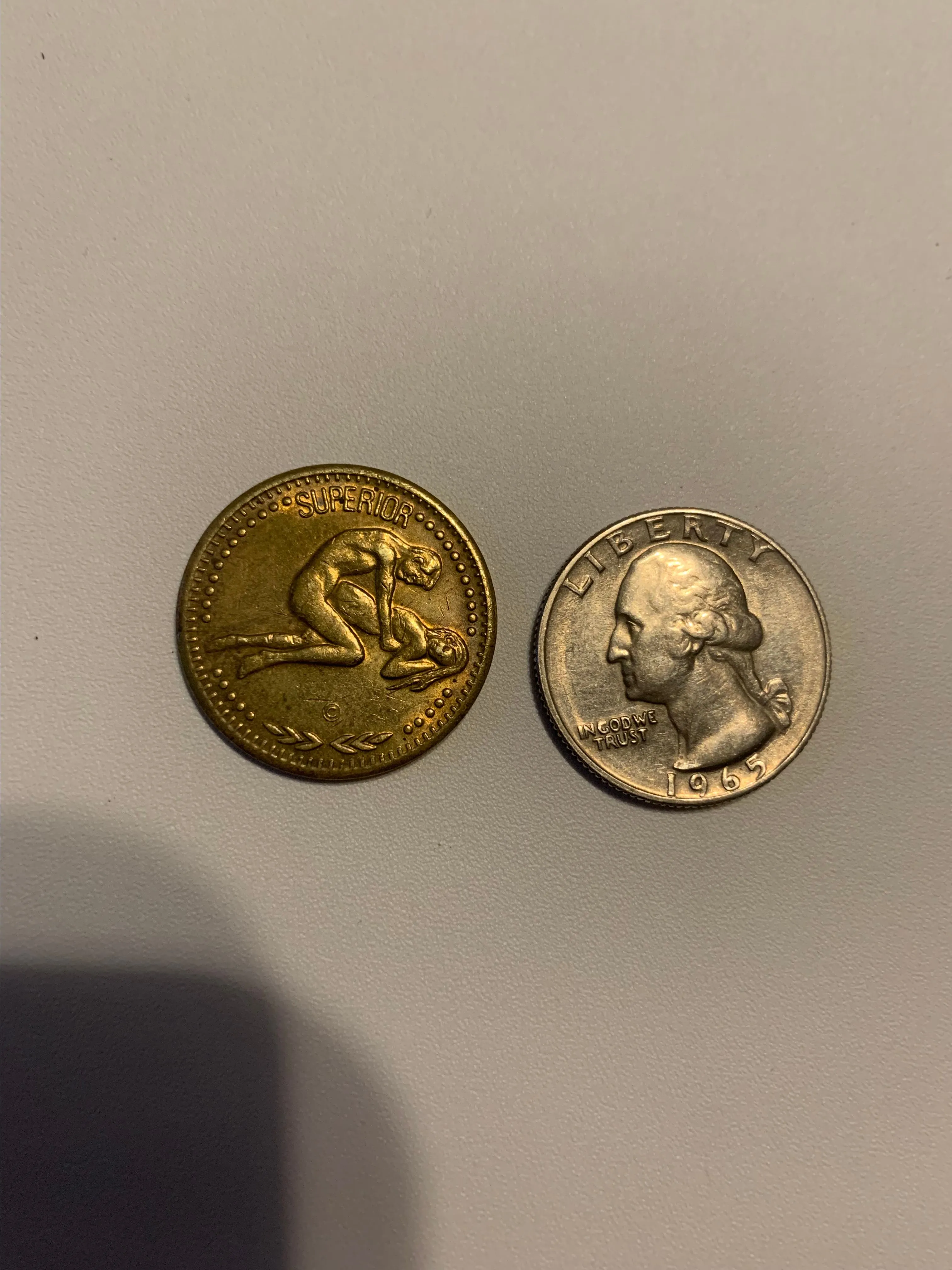 Product image for Vintage Erotic Astrology Coin- Capricorn