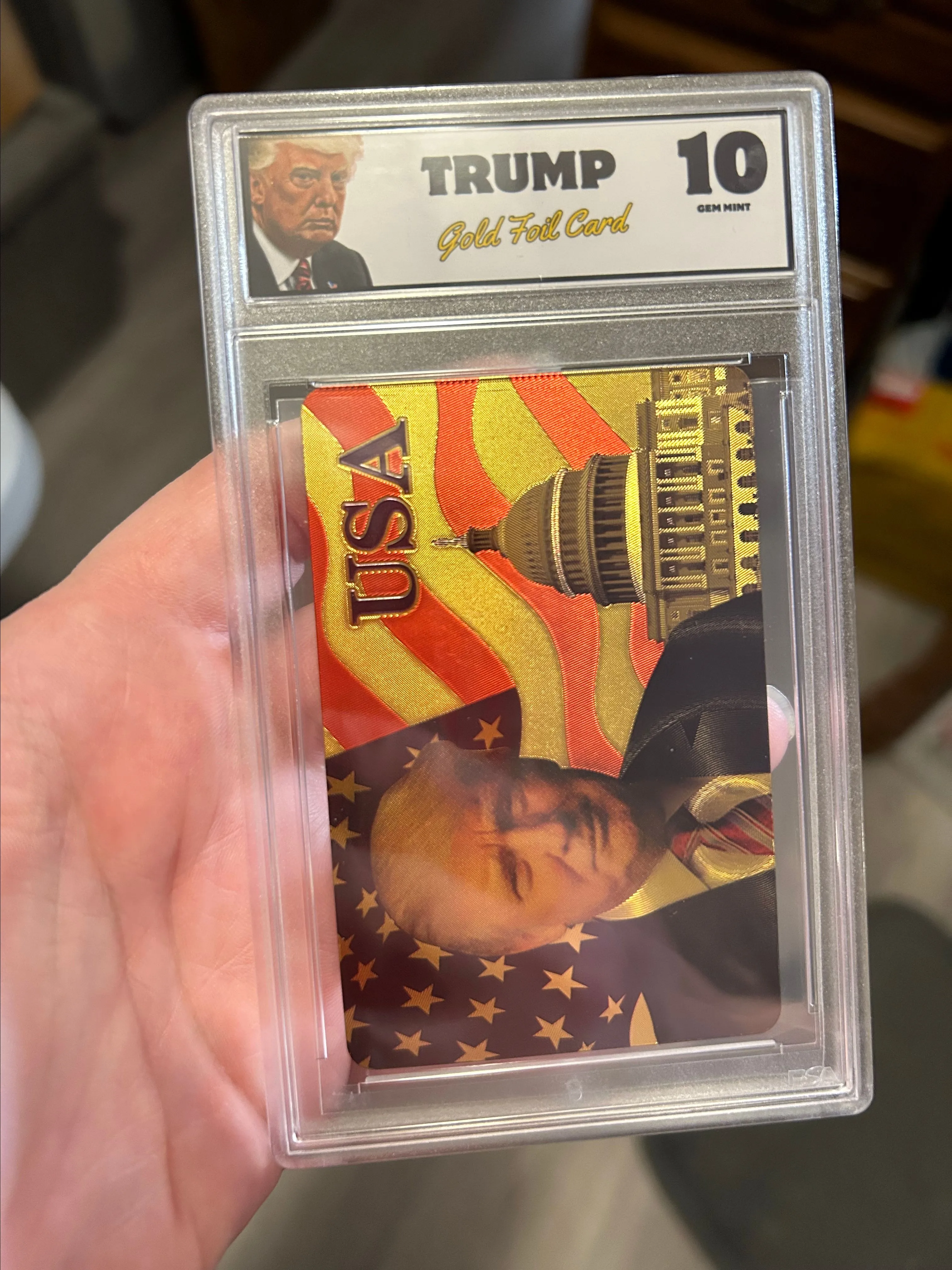Product image for Trump Certified Gold Foil Playing Card Graded