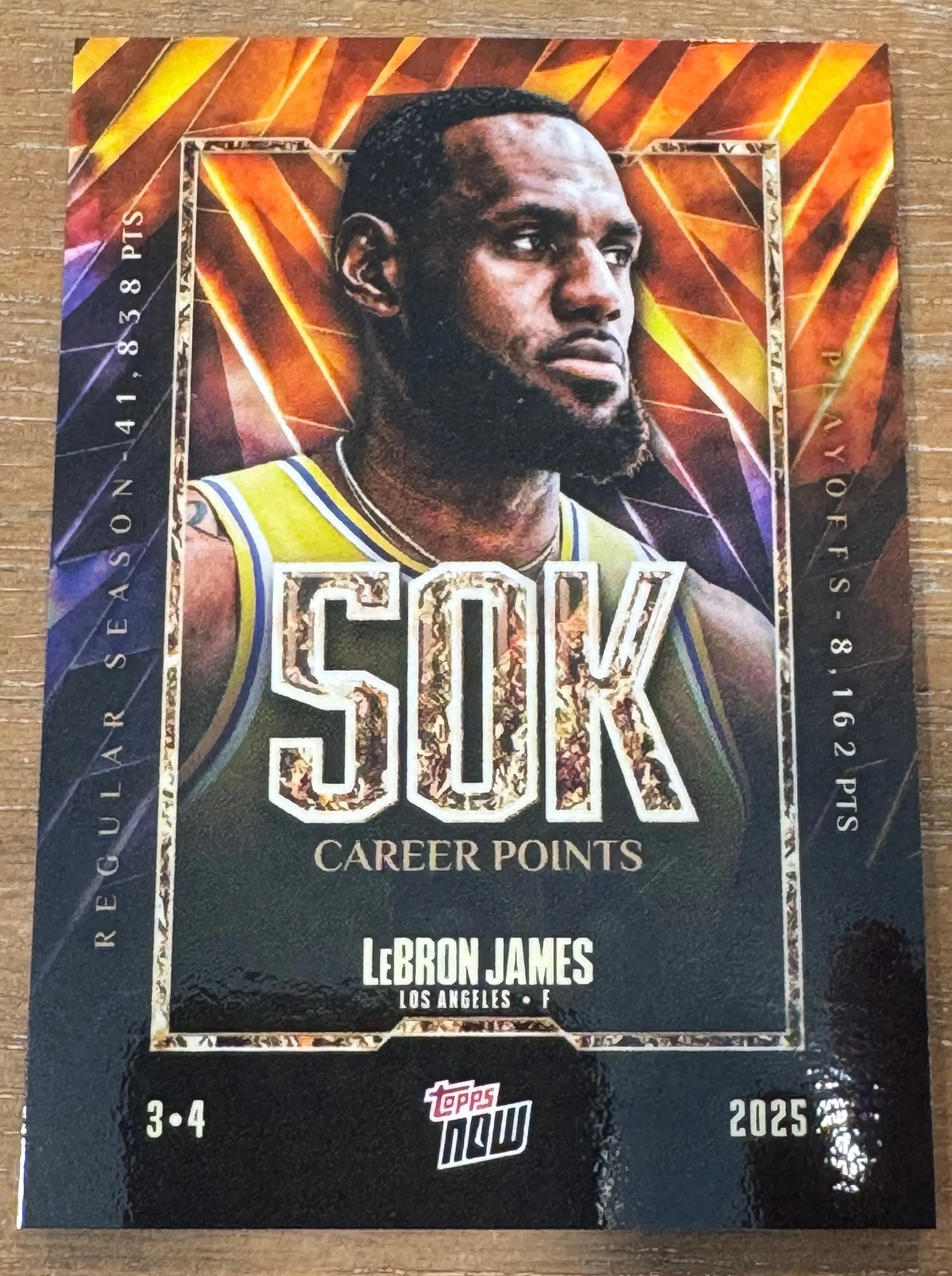 Product image for LeBron James: 2025 Topps Now Basketball 50k Career Points #12