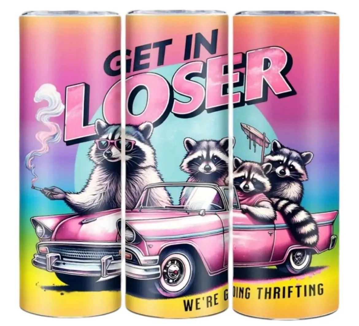 Product image for Get In Loser Going Thrifting Tumbler 20oz NEW