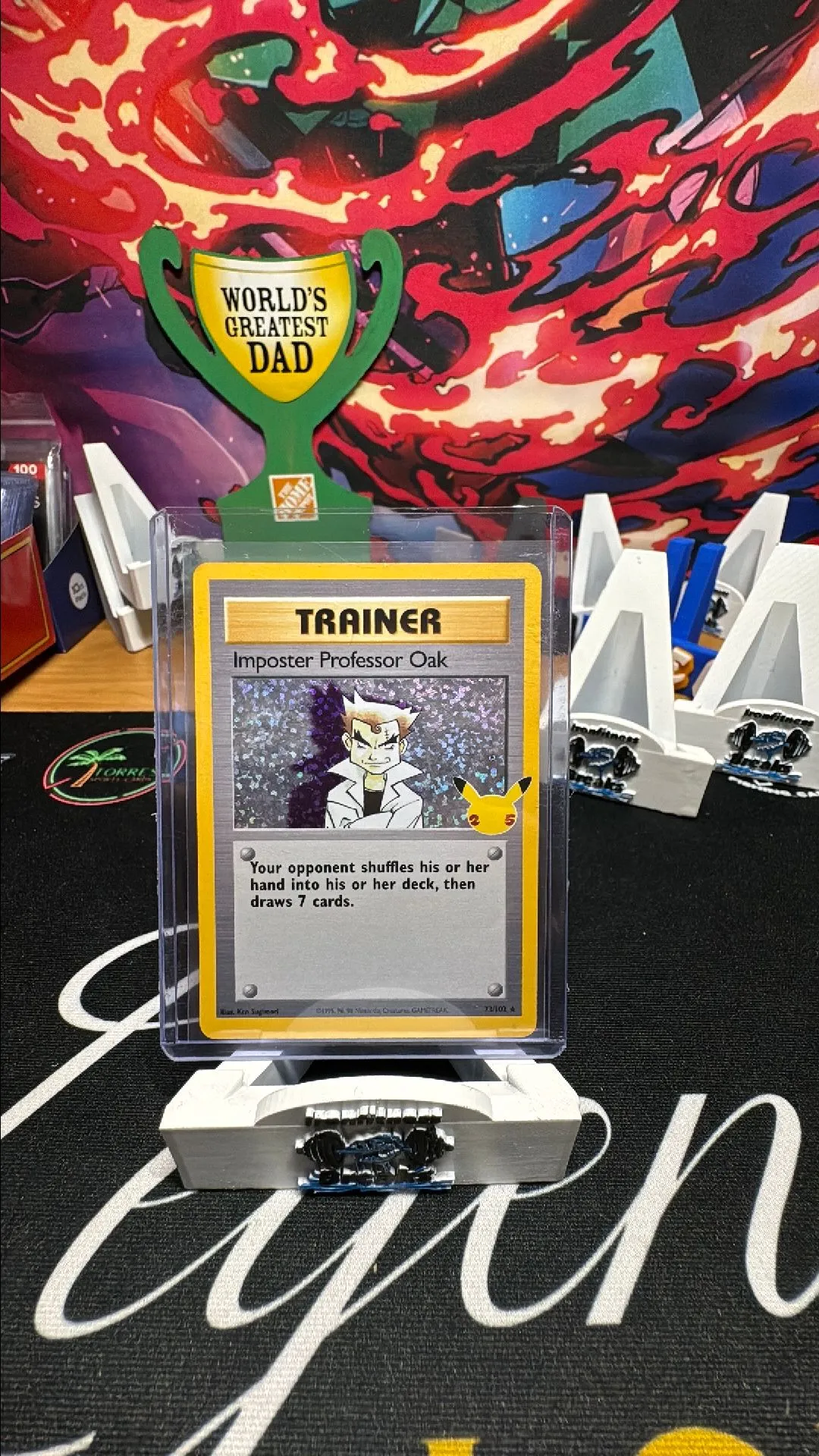Product image for Imposter Professor Oak 73/102 Pokemon Celebrations Holo Pack Fresh