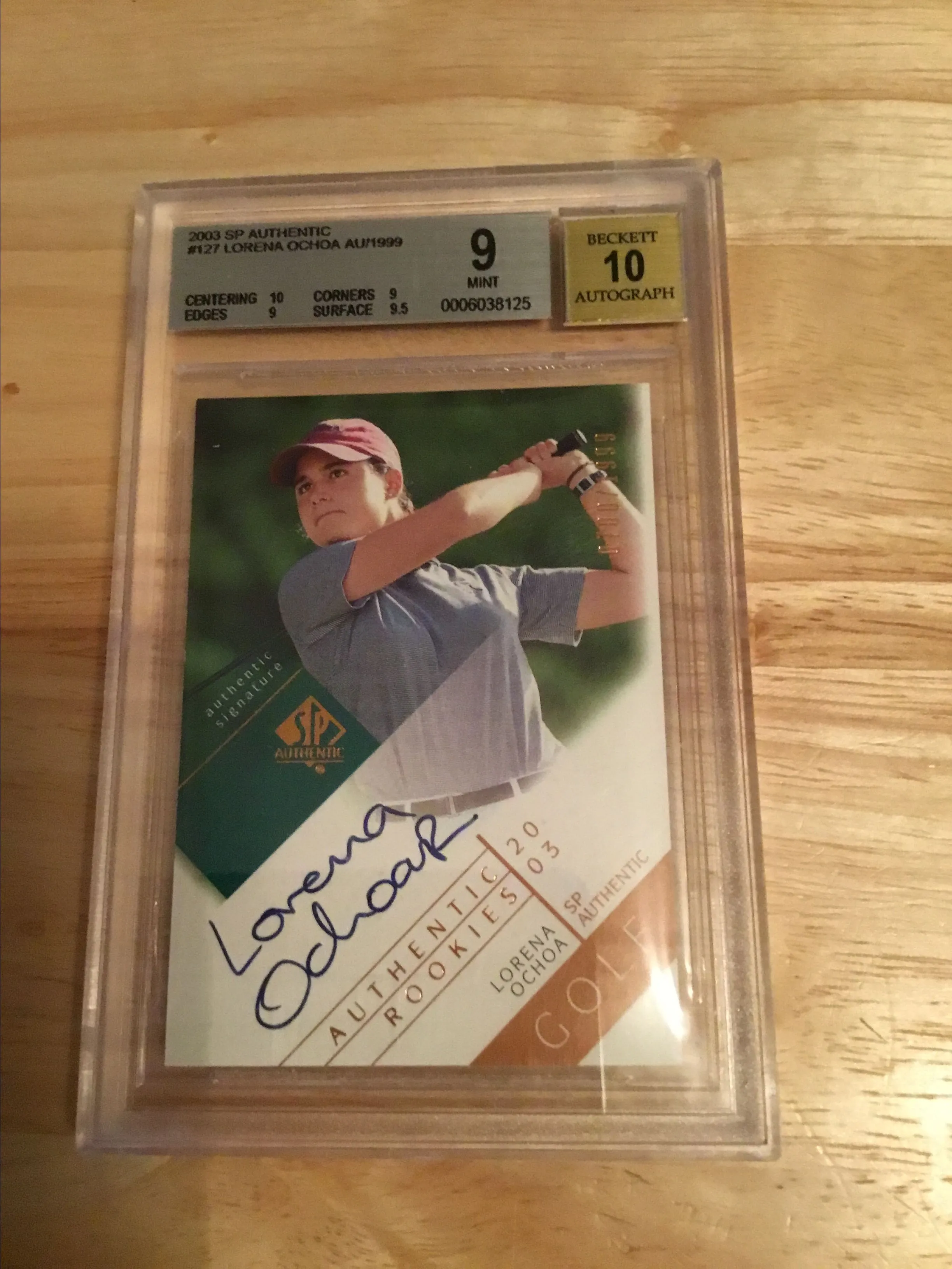 Product image for Lorena Ochoa autograph 2003 rookie