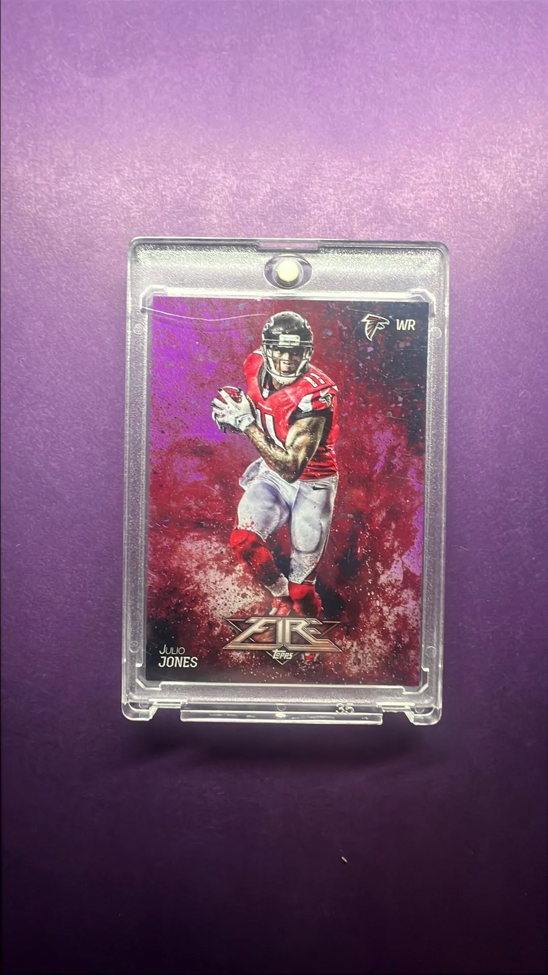 Product image for Topps Fire Purple Julio Jones /499 | Falcons
