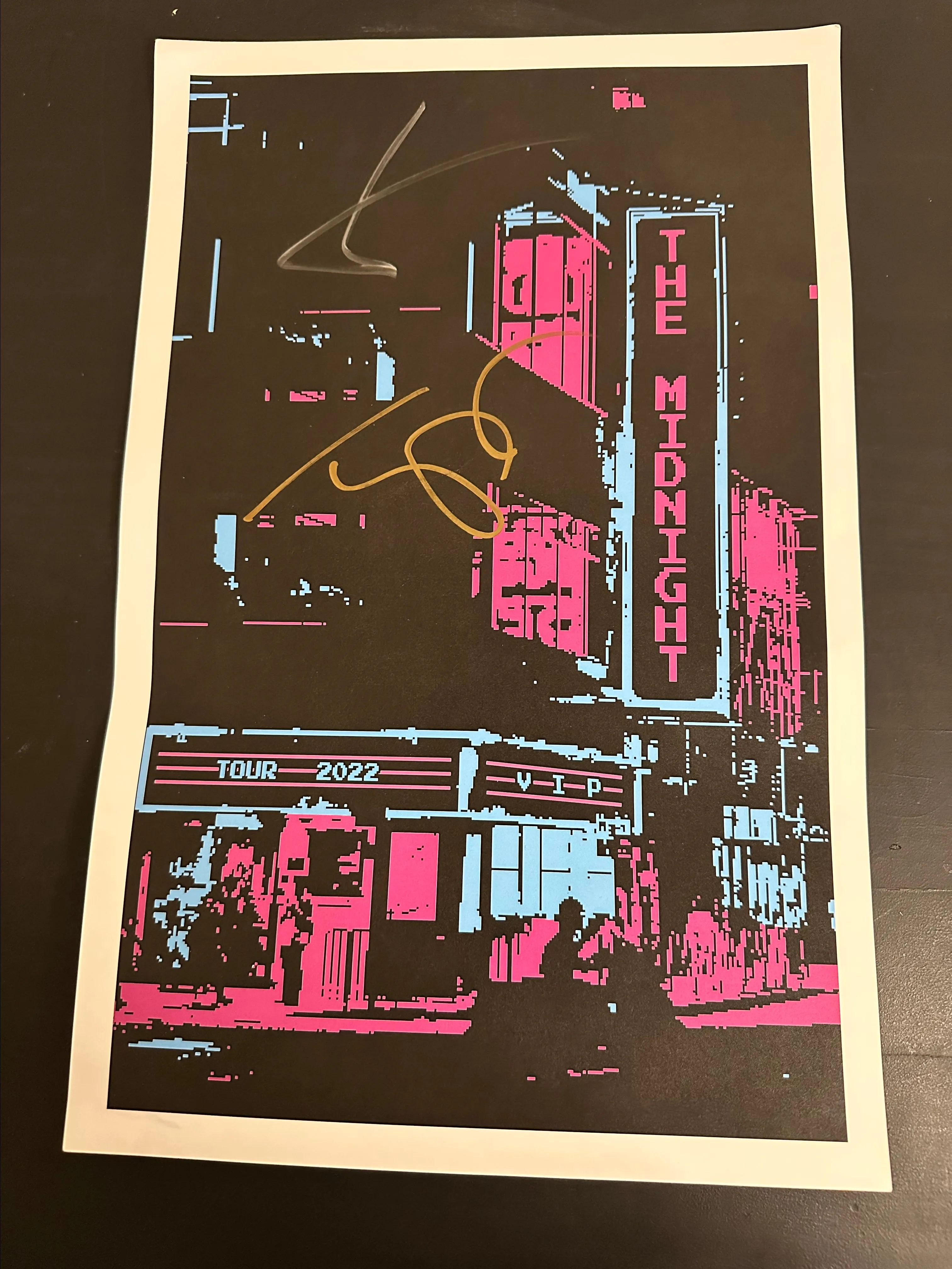 Product image for THE MIDNIGHT 2022 TOUR POSTER **SIGNED***