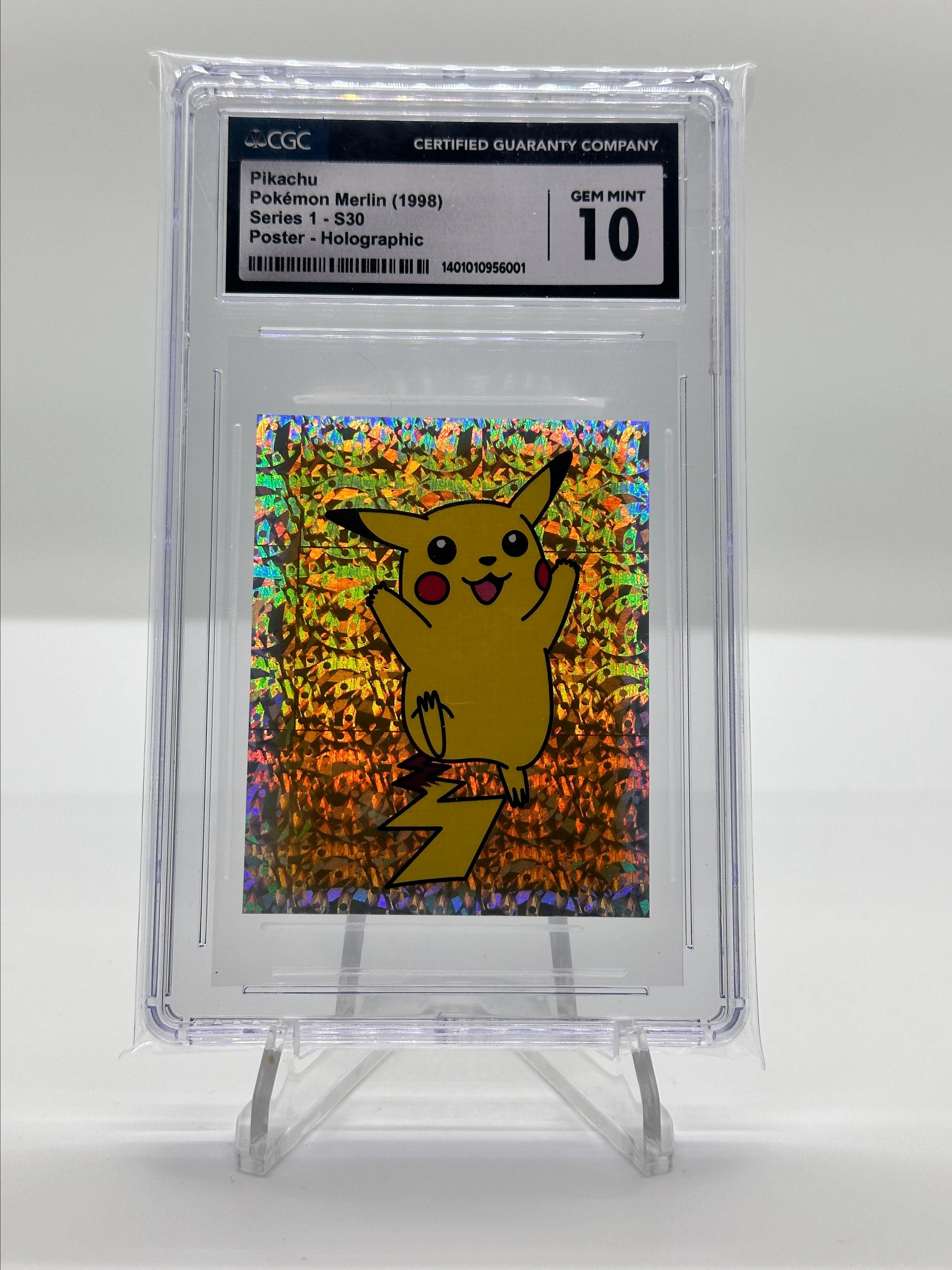 Product image for Pikachu Topps Merlin Holo CGC 10