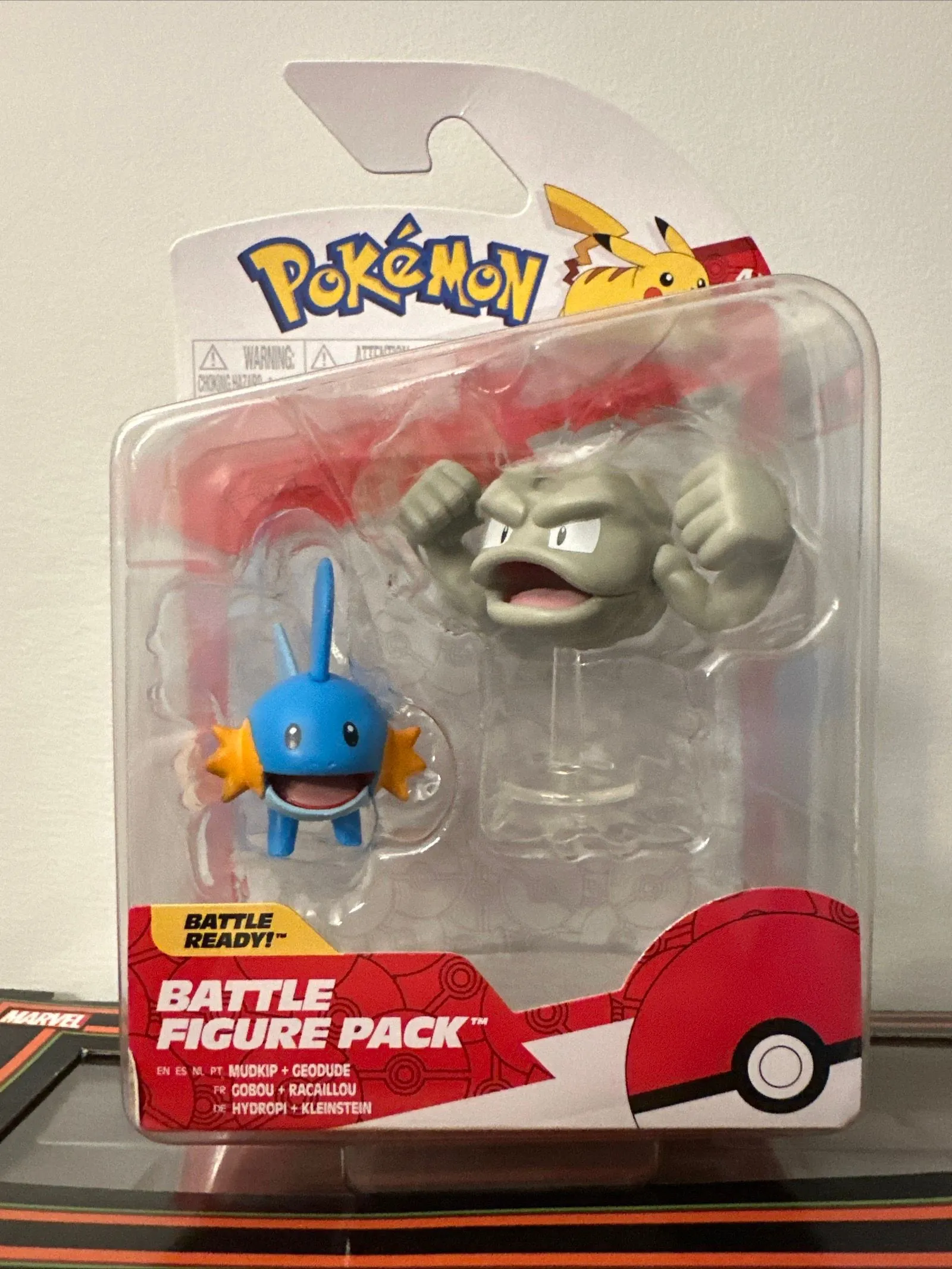 Product image for Jazwares Pokemon Battle Figure Pack  Mudkip + Geodude PKW2640 NISB Action Figure