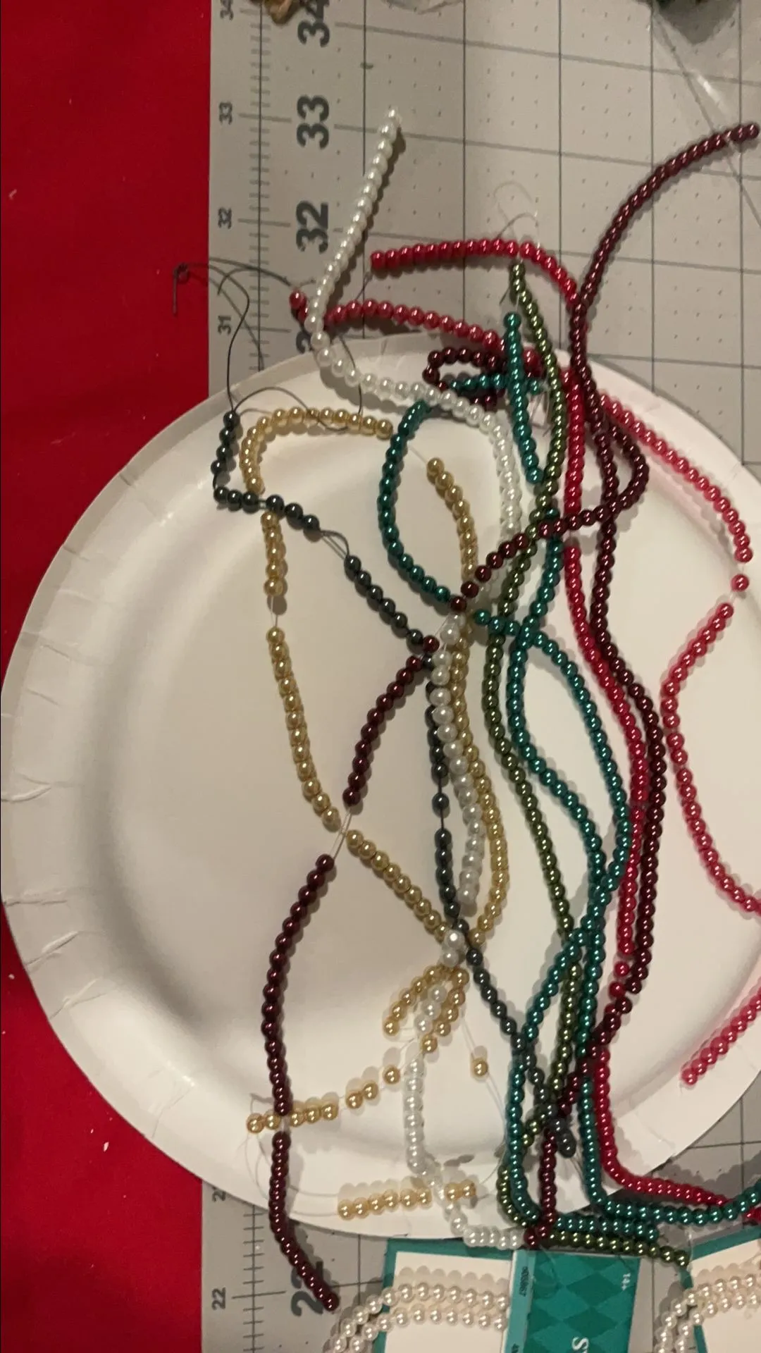 Product image for 10 strands of 4 mm glass pearls