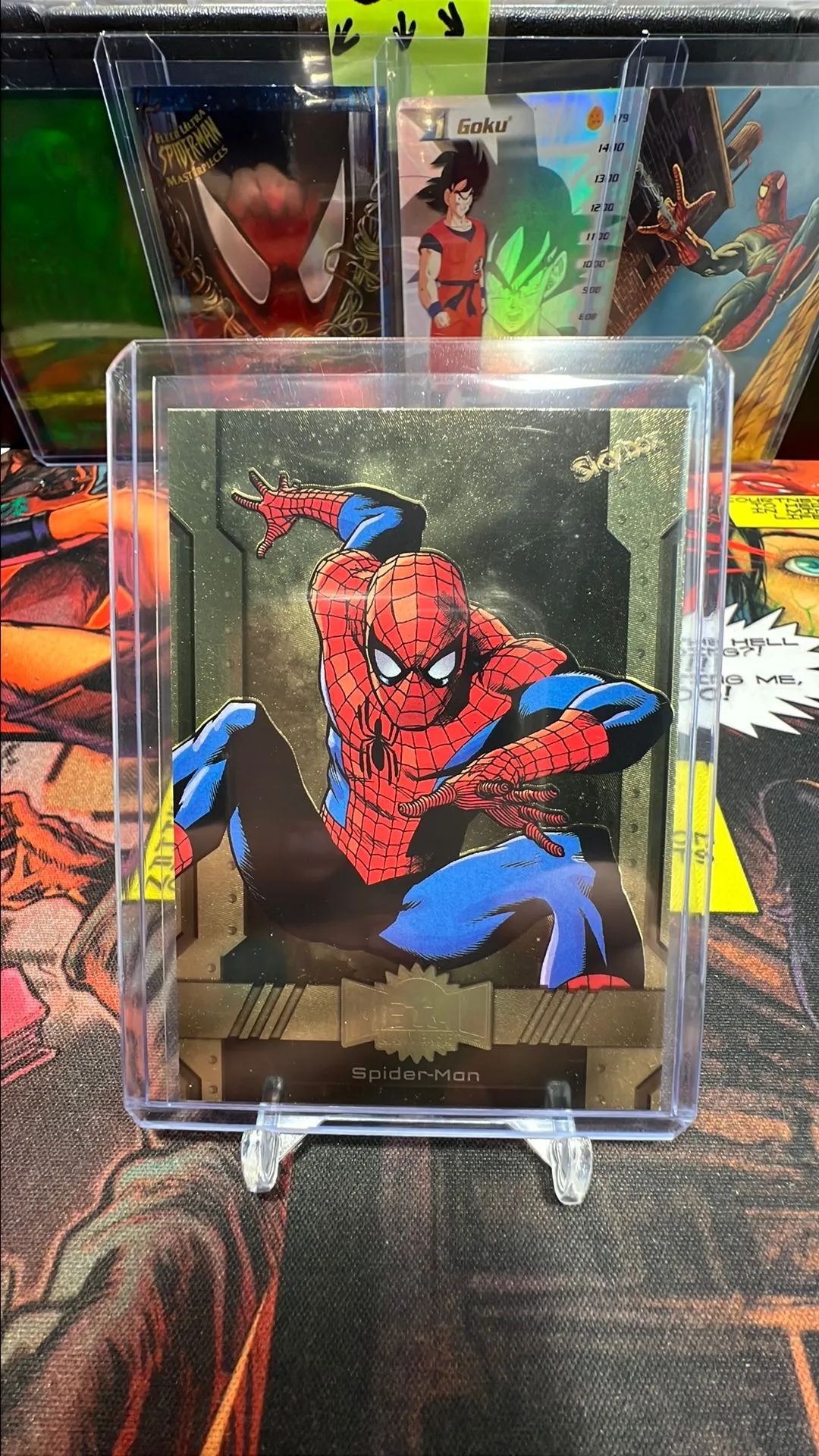Product image for 2023 Marvel Metal Universe Gold Spider-Man 100