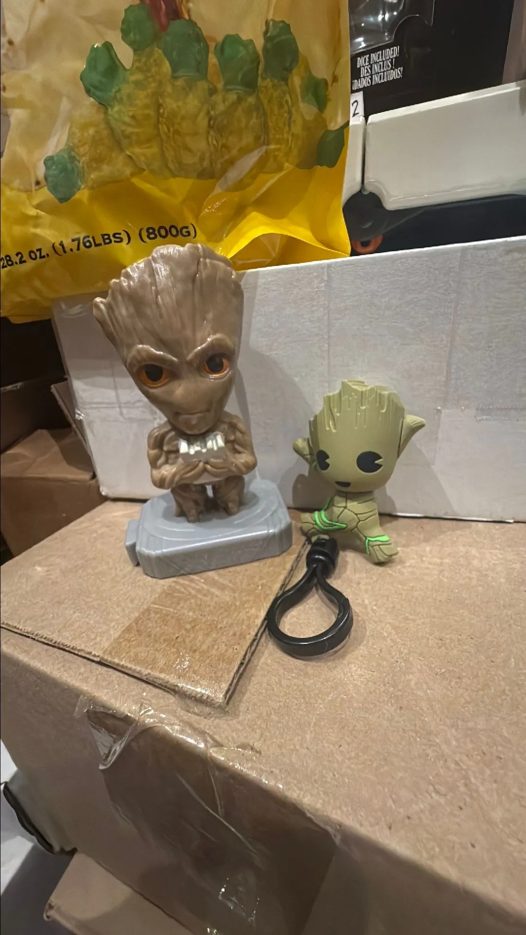 Product image for Groot McDonald's toy and groot bag clip