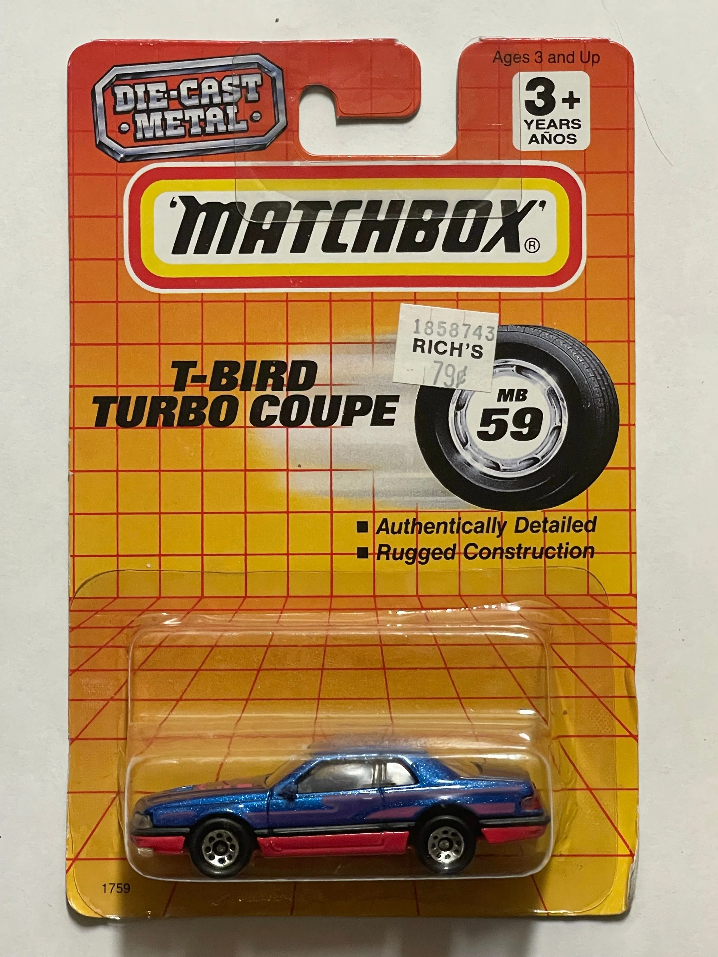 Product image for Matchbox T- Bird Turbo Coupe