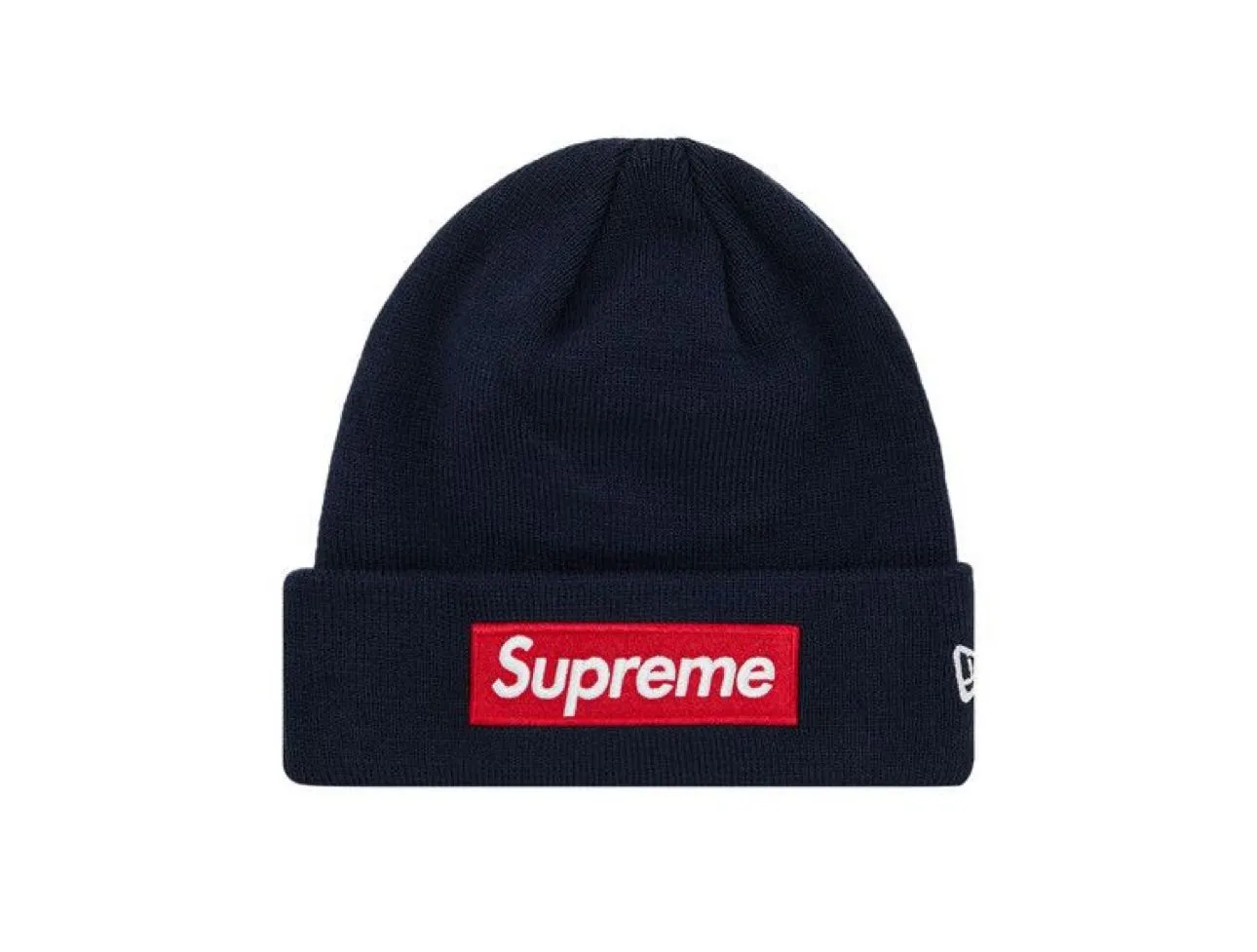 Product image for Supreme Box Logo Beanie DS Navy