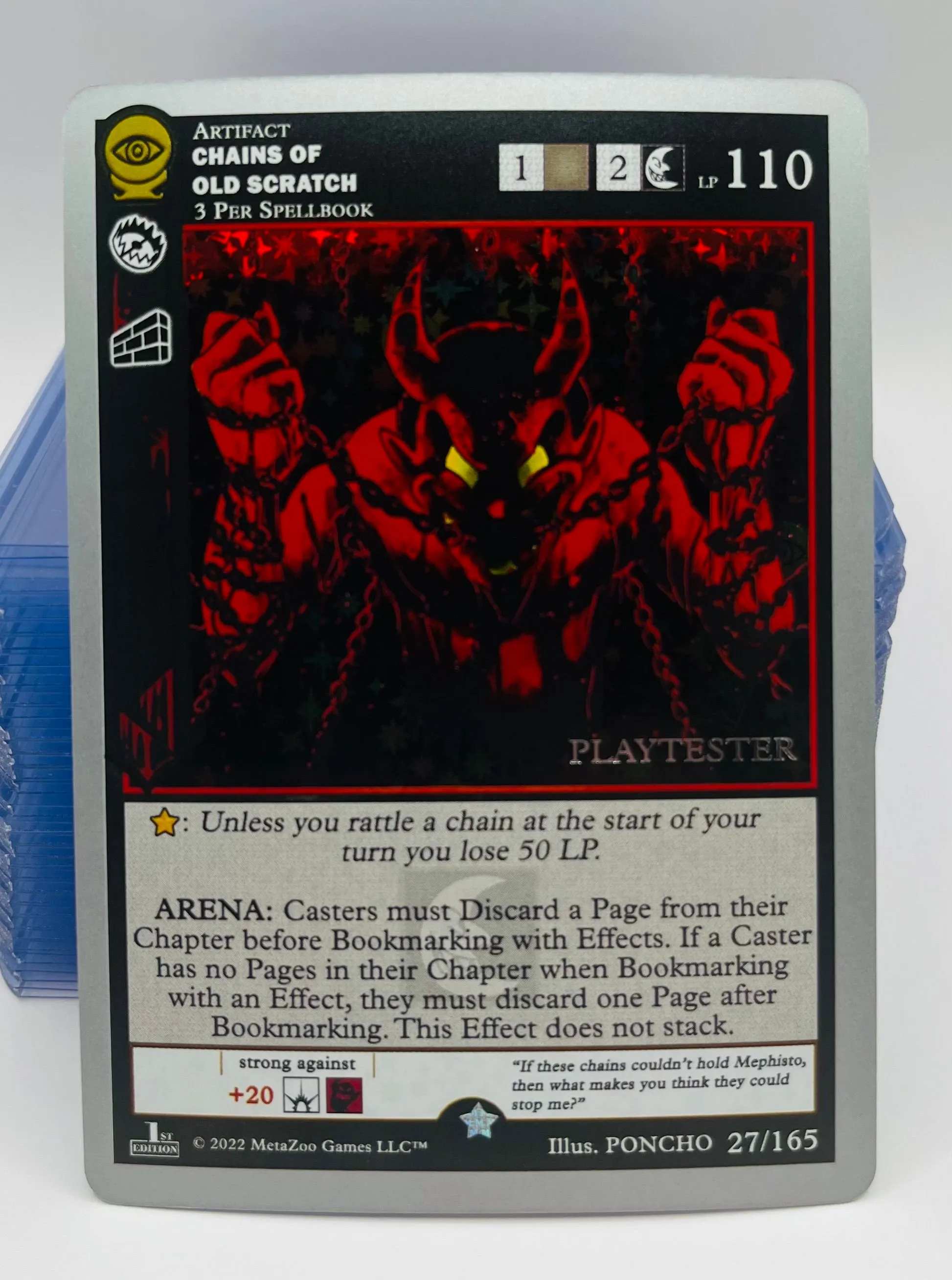 Product image for Chains of Old Scratch Holo - MetaZoo Seance PlayTester