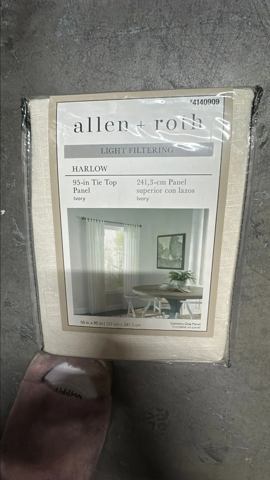 Product image for Alan Roth lighting filtered 95 inch panel curtains