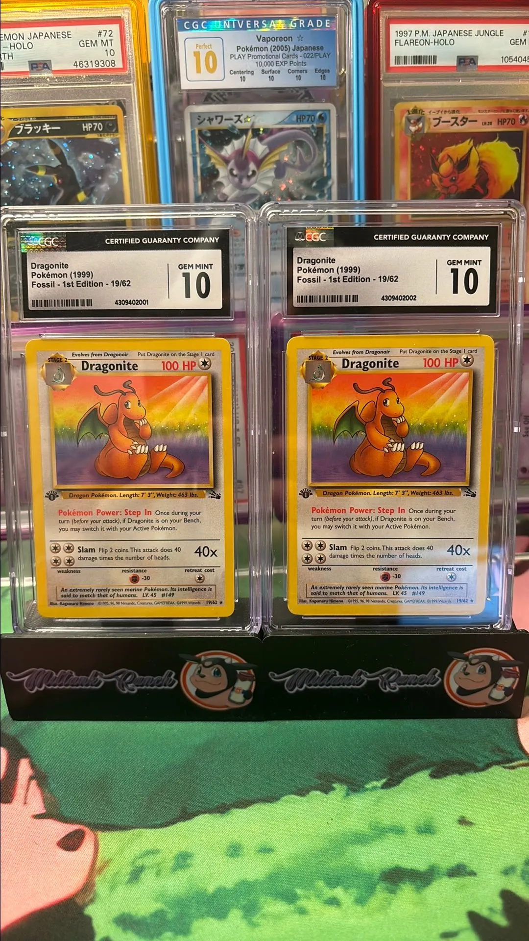 Product image for SEQUENTIAL  DRAGONITE 1ST ED NON-HOLO  CGC GEM 10's