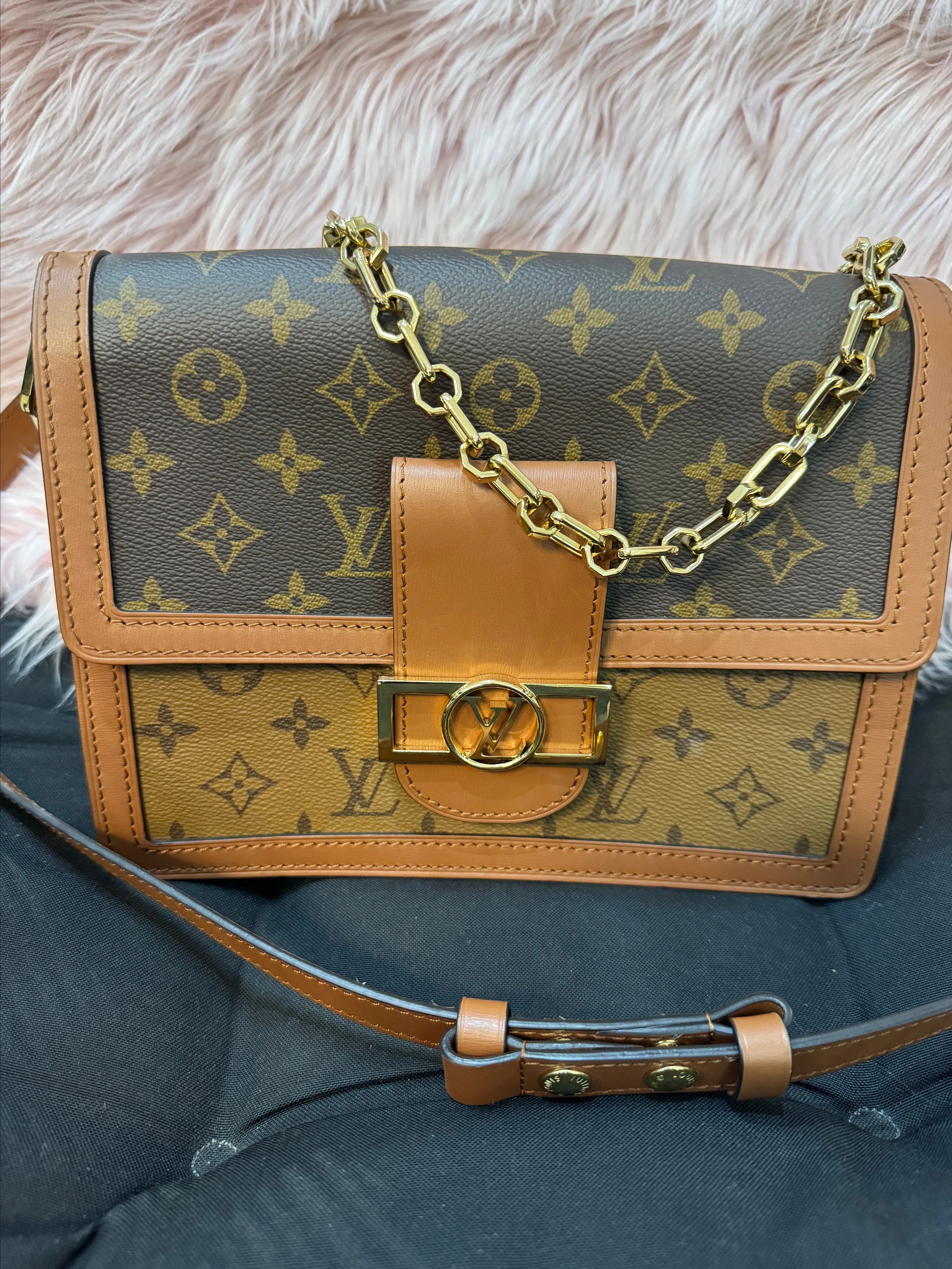 Product image for 83. Louis Vuitton Monogram Reverse Dauphine MM Bag