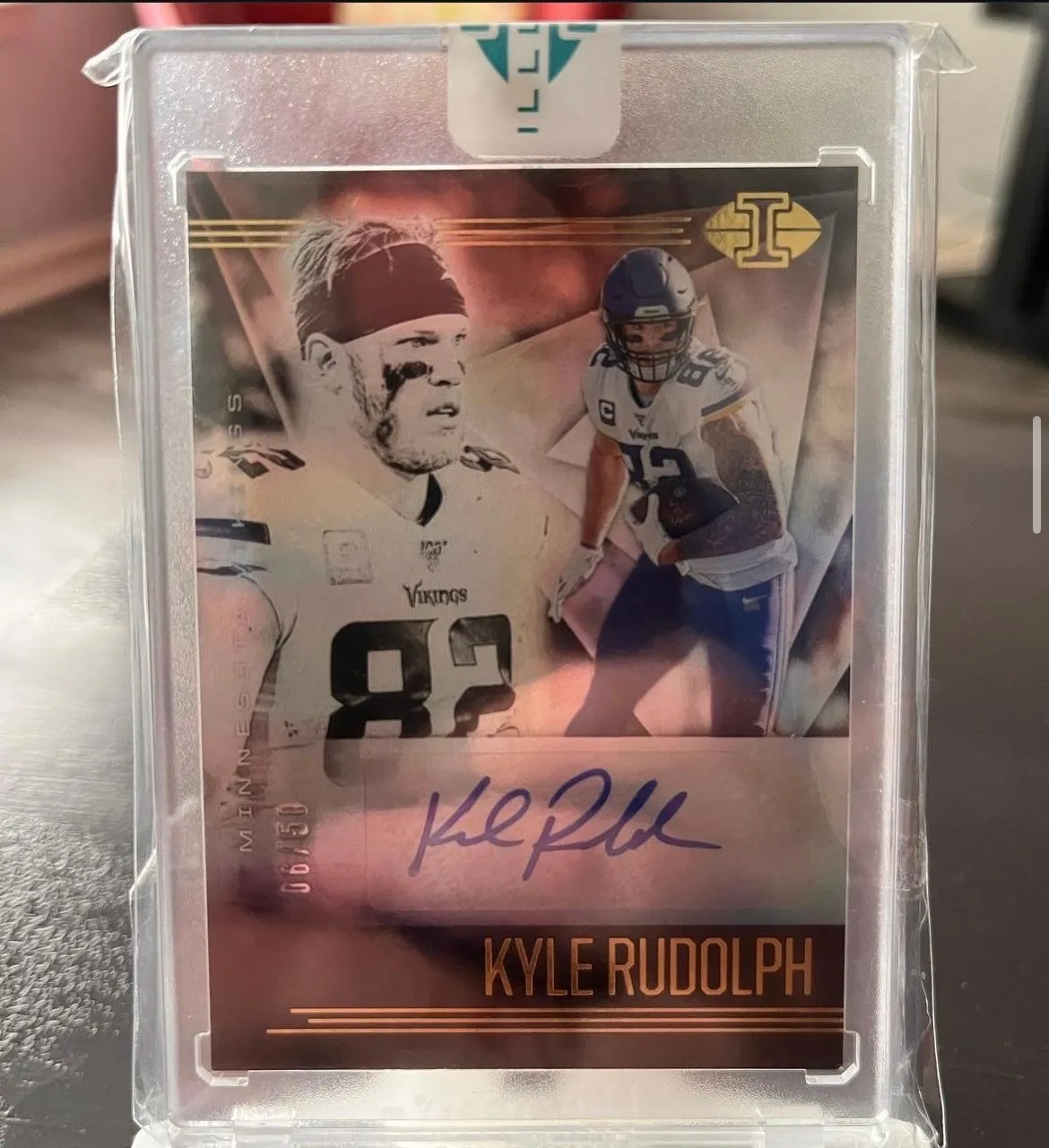 Product image for 2020 Kyle Rudolph Illusions Auto 06/50 - Vikings