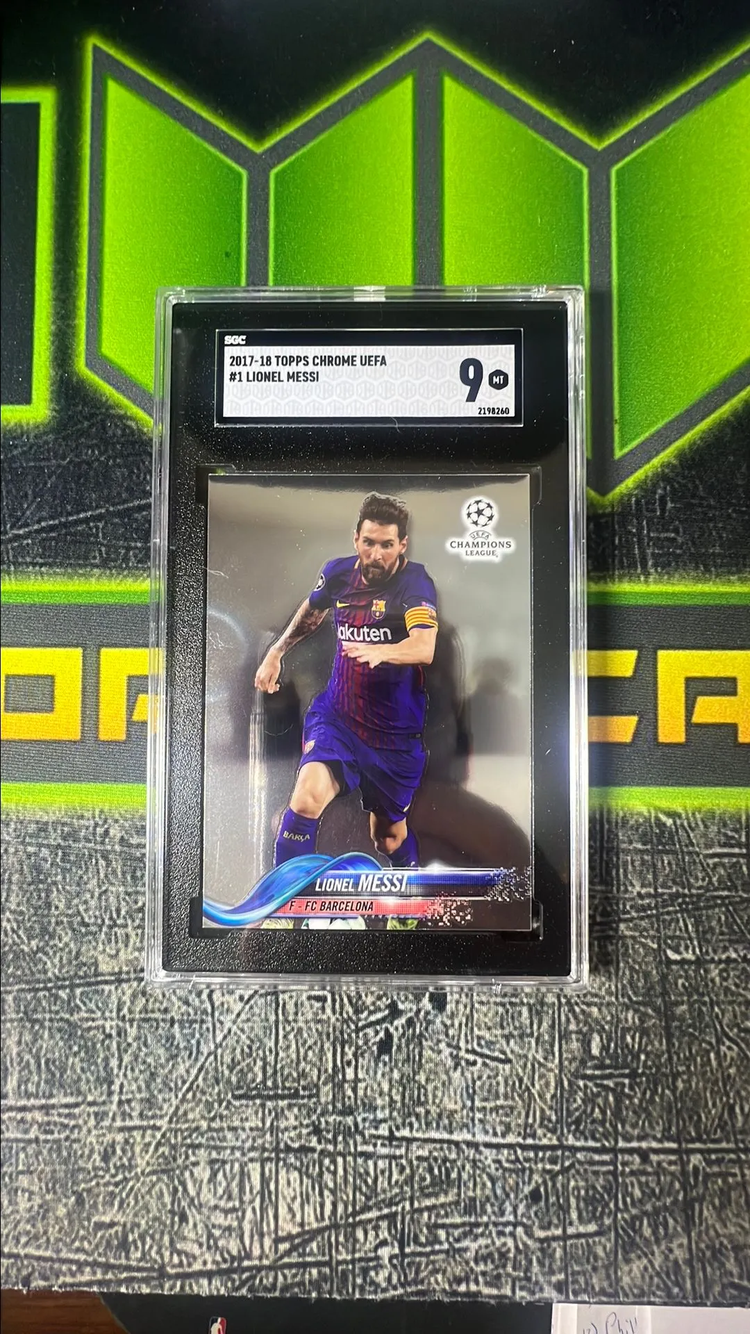Product image for 2017-18 Topps Chrome Uefa Lionel Messi PSG Argentina