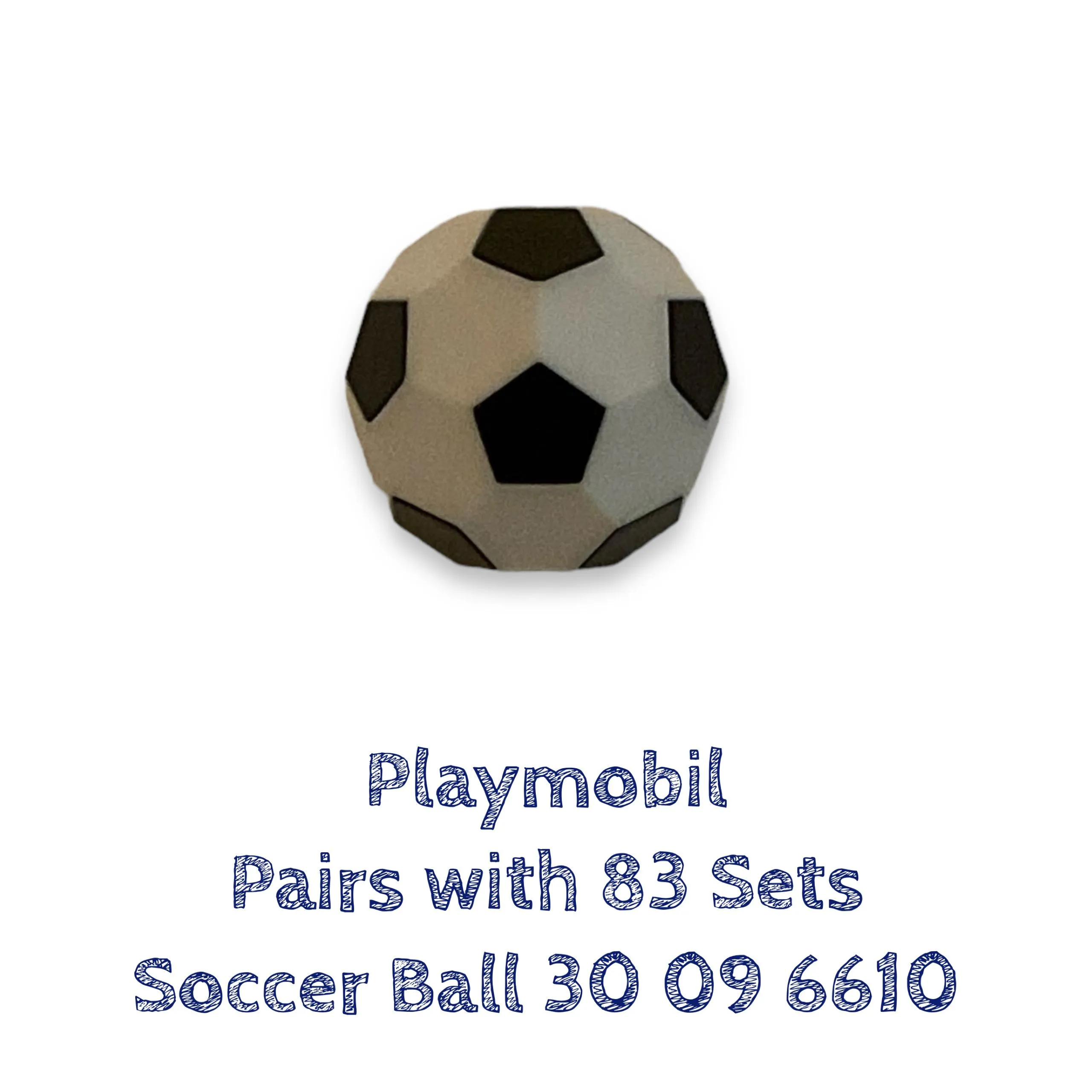 Product image for Playmobil Soccer Ball Pairs with 83 Sets Replacement Part 30096610