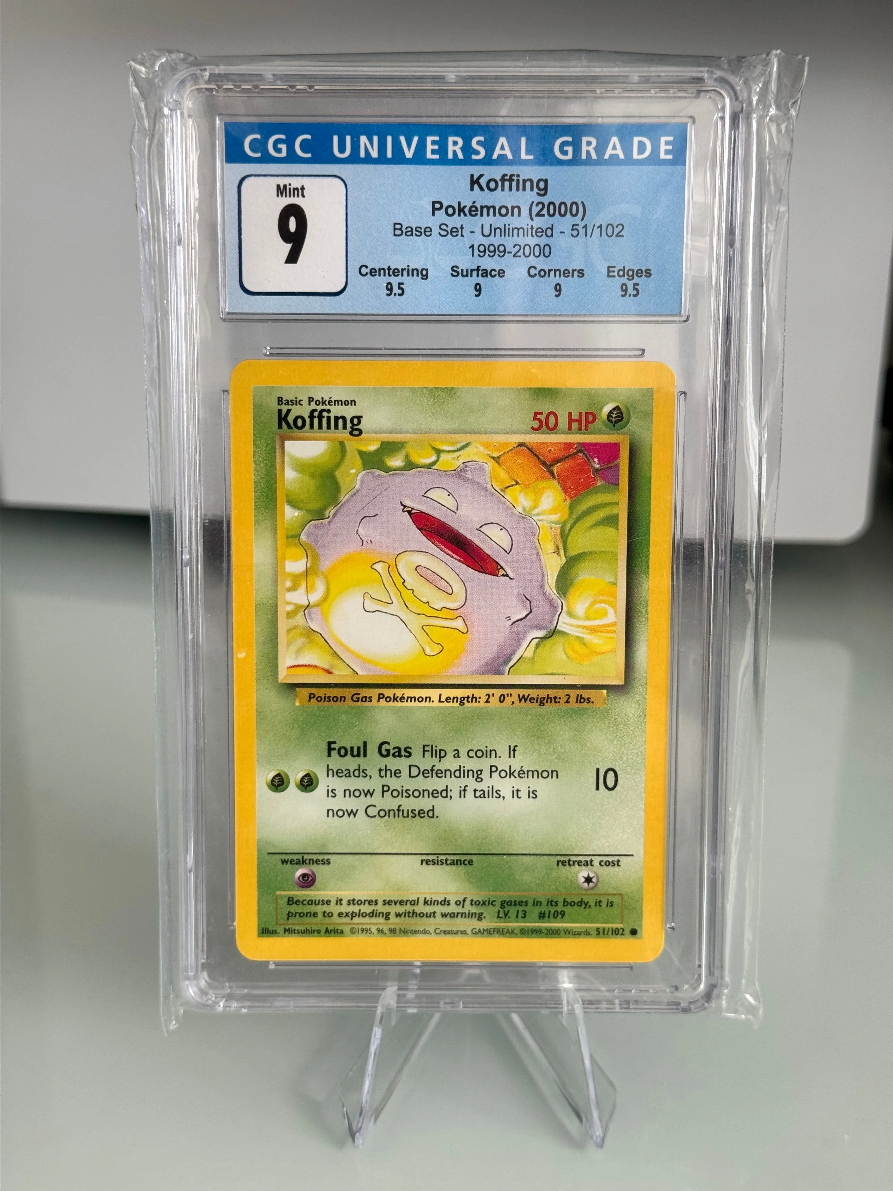 Product image for Koffing Pokemon Slab CGC Graded  (9)