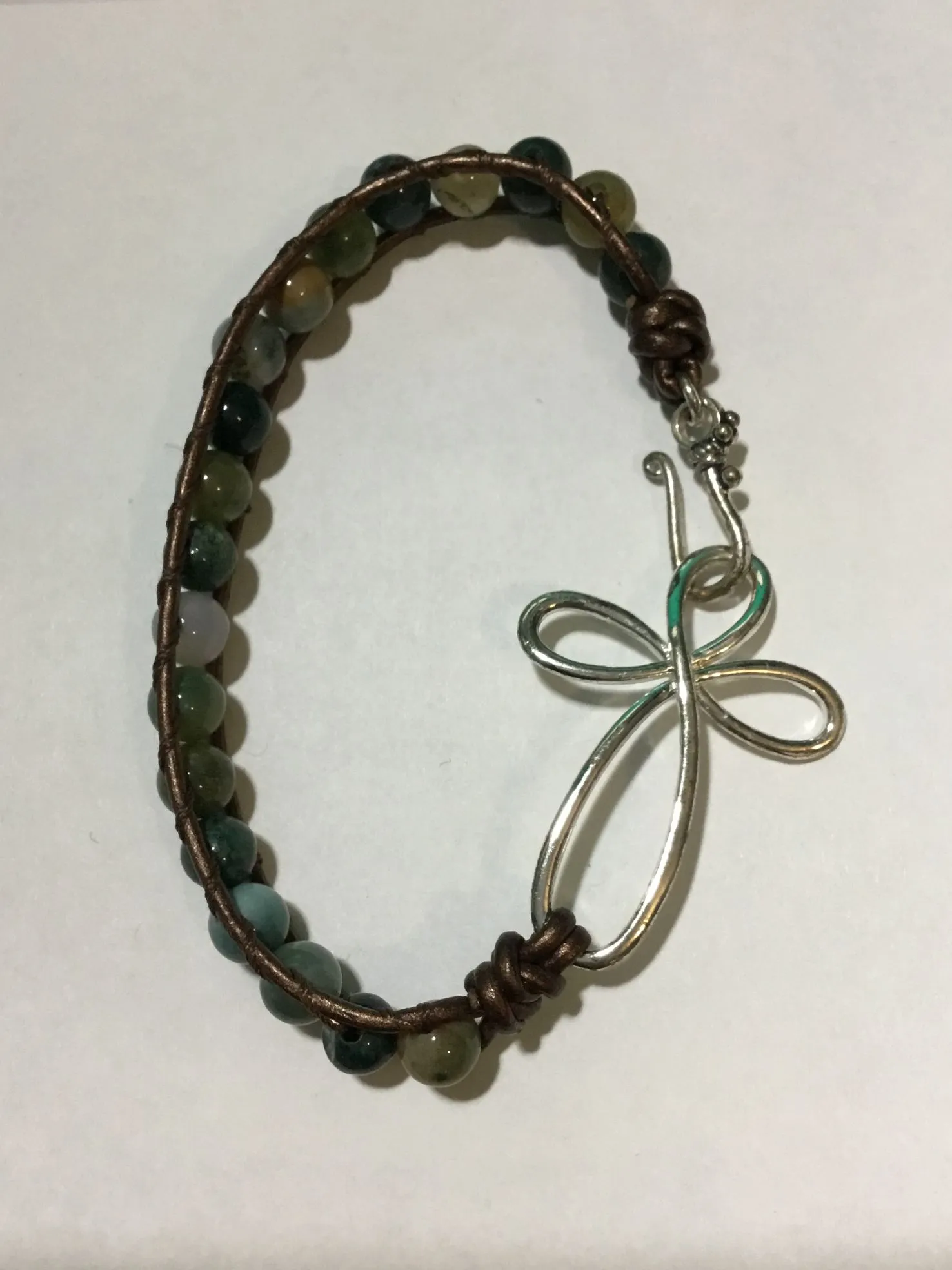 Product image for 39. Stone Bracelet with Cross