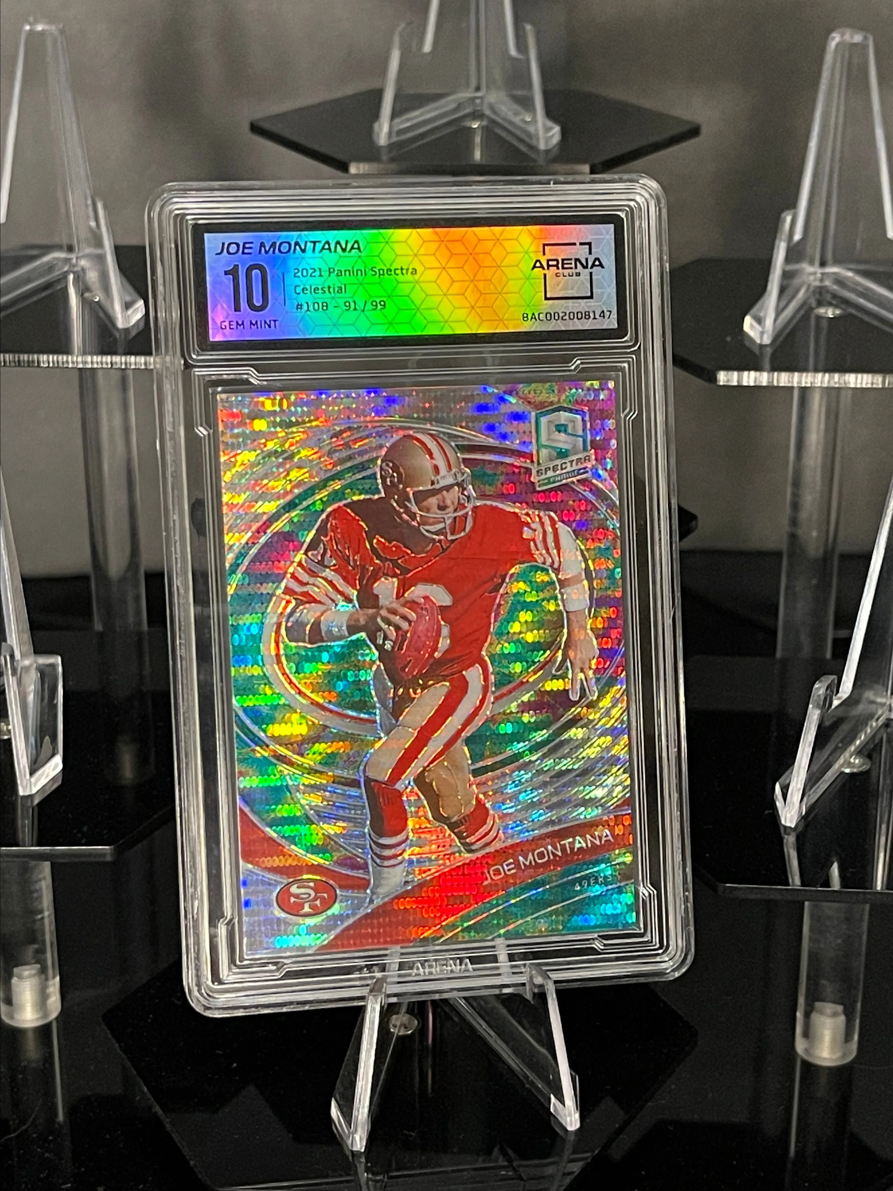 Product image for 2021 Panini Spectra Joe Montana Celestial /99