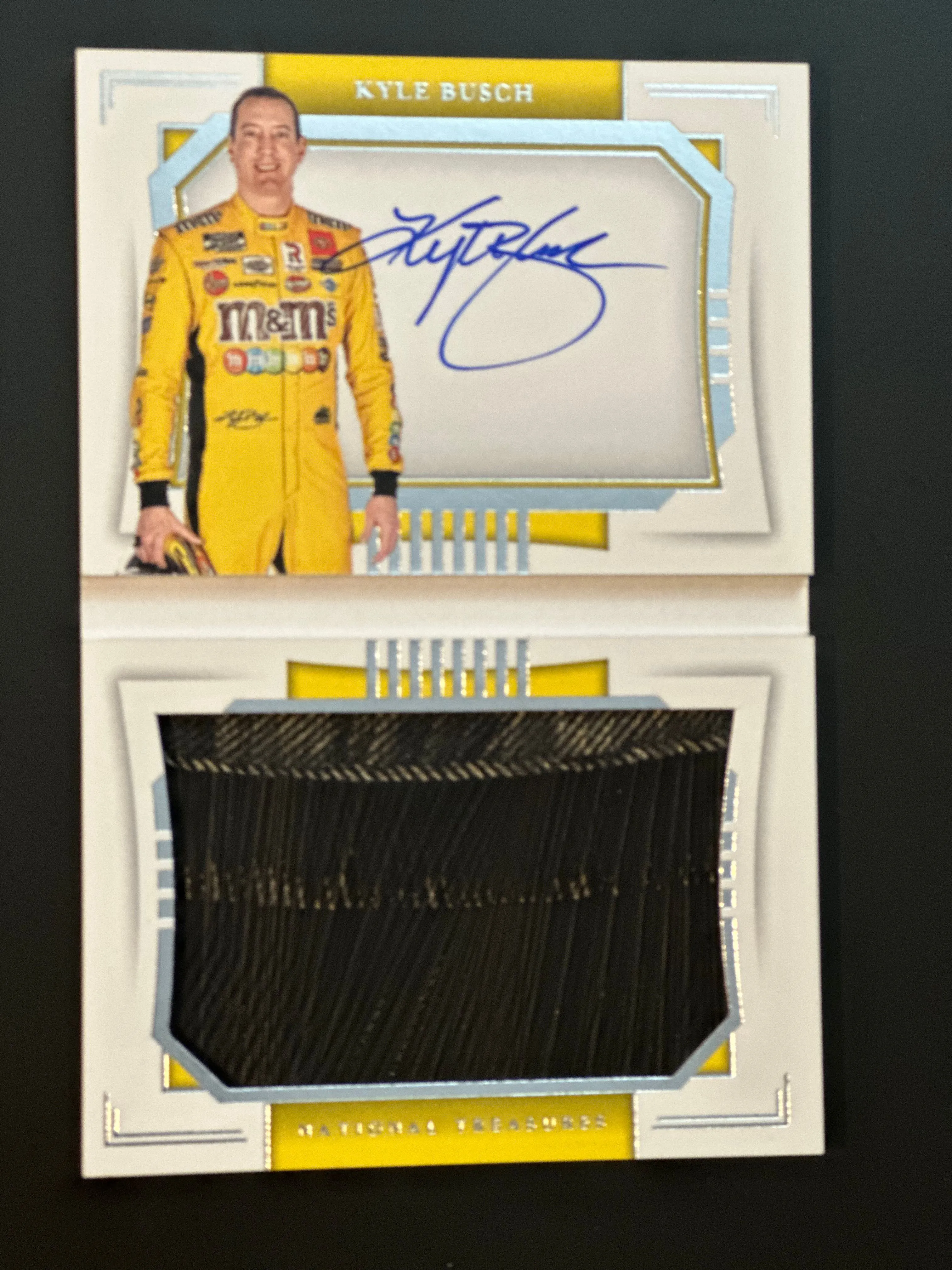 Product image for 2021 panini national treasures nascar Kyle Busch booklet 18/25