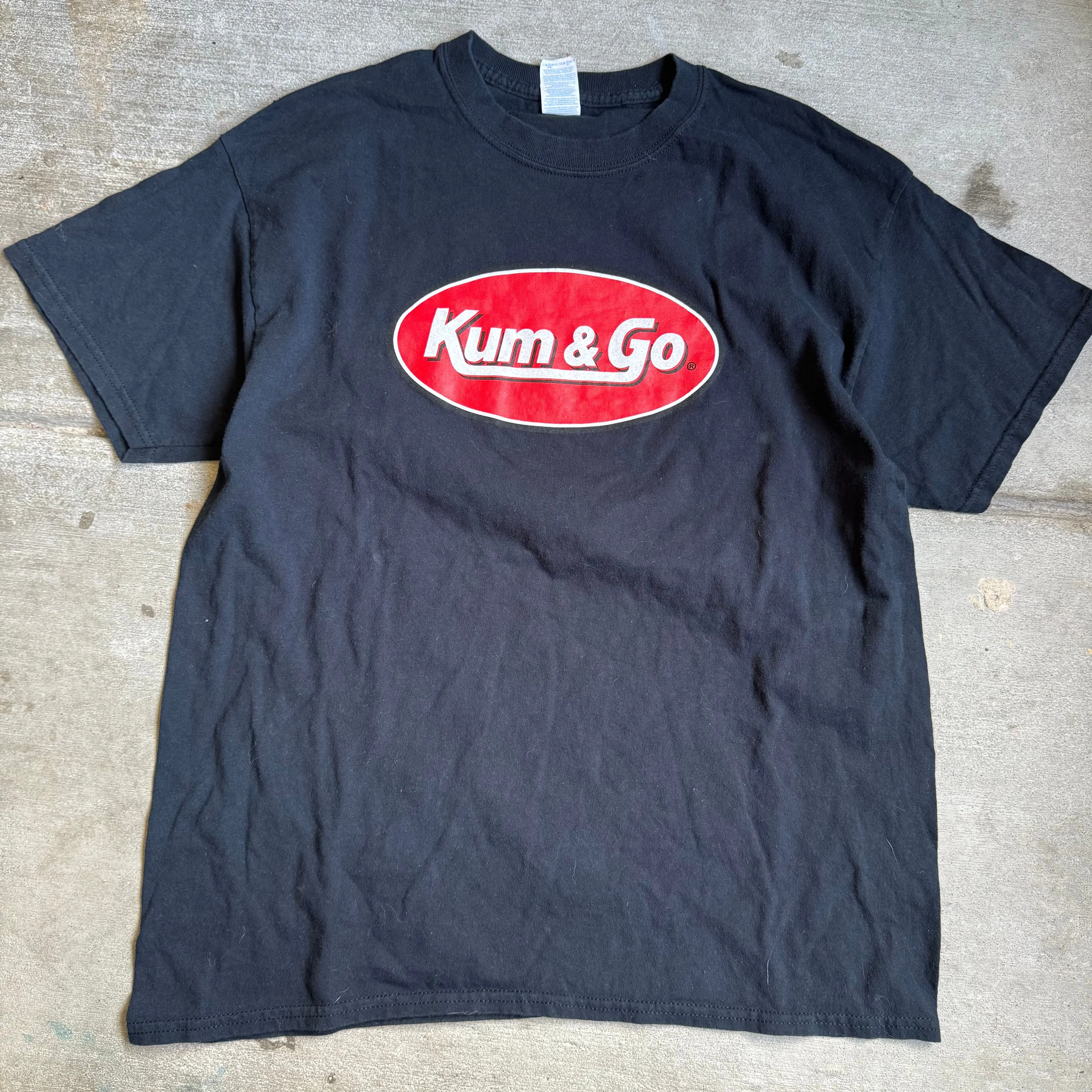 Product image for #226 Kum & Go Skateboarding Black Red Graphic T-Shirt