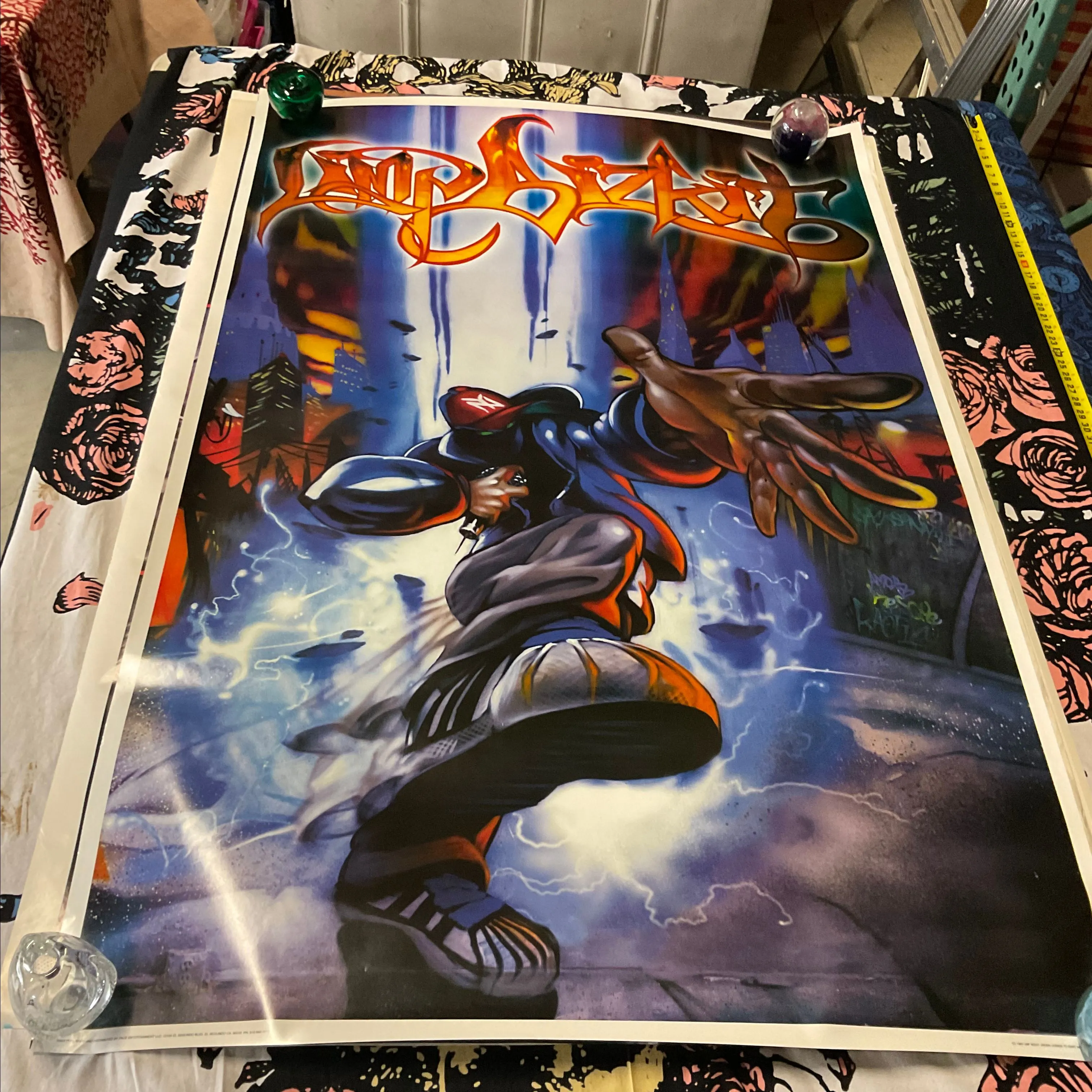 Product image for Vintage Limp Bizkit Subway Poster 1999 Giant Pace