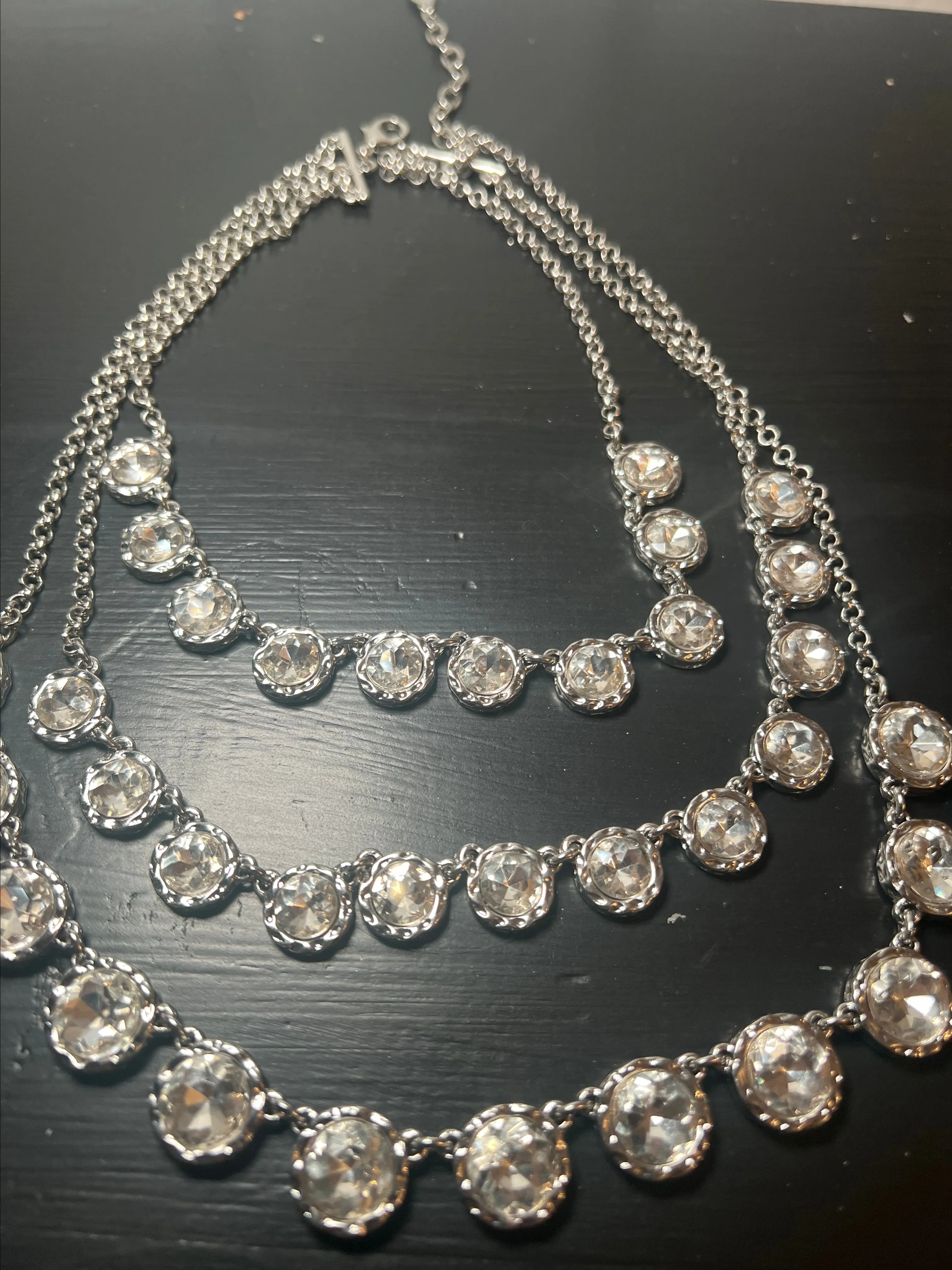 Product image for Ann Taylor layered clear gem necklace