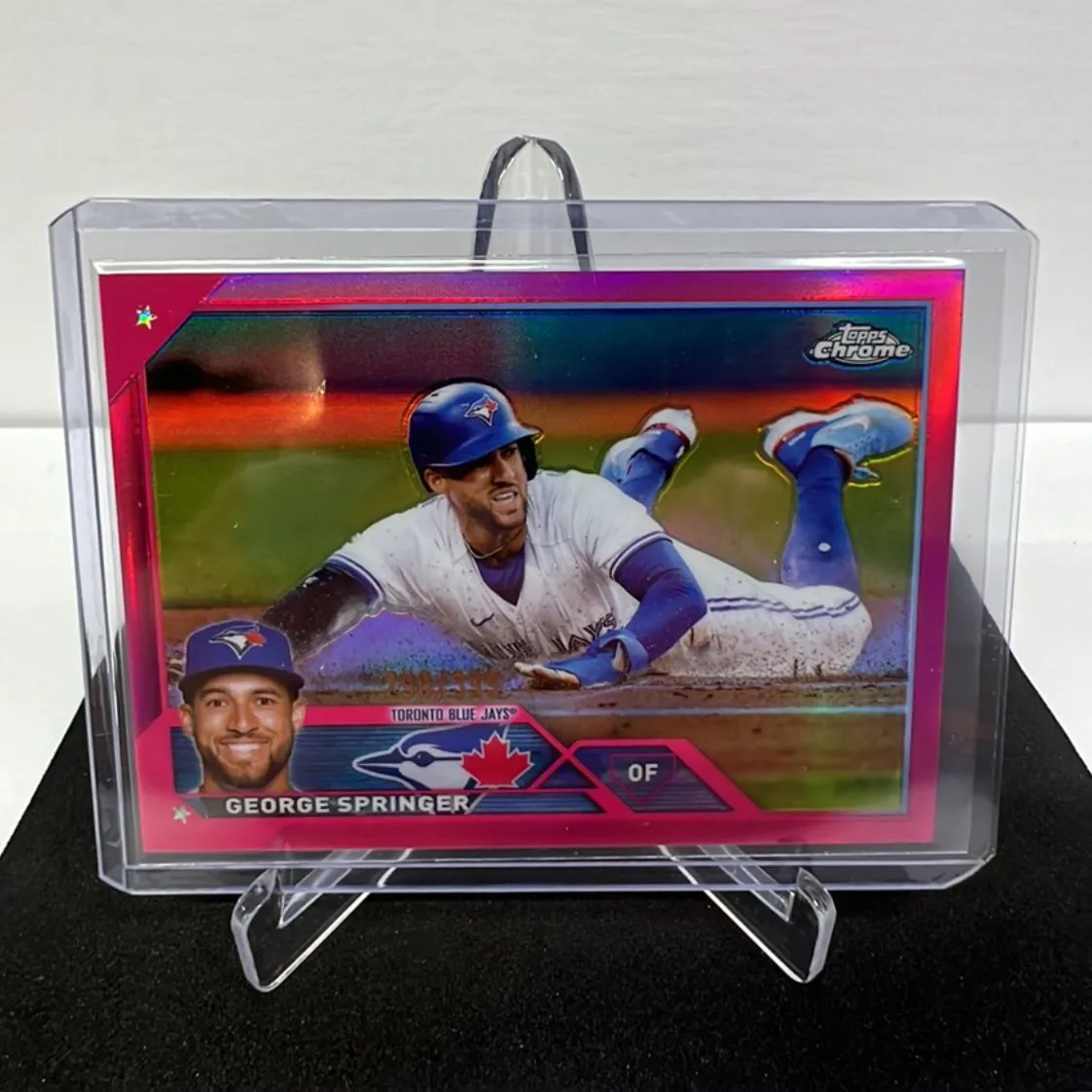 Product image for #272 2023 Topps Chrome George Springer Pink Refractor /399