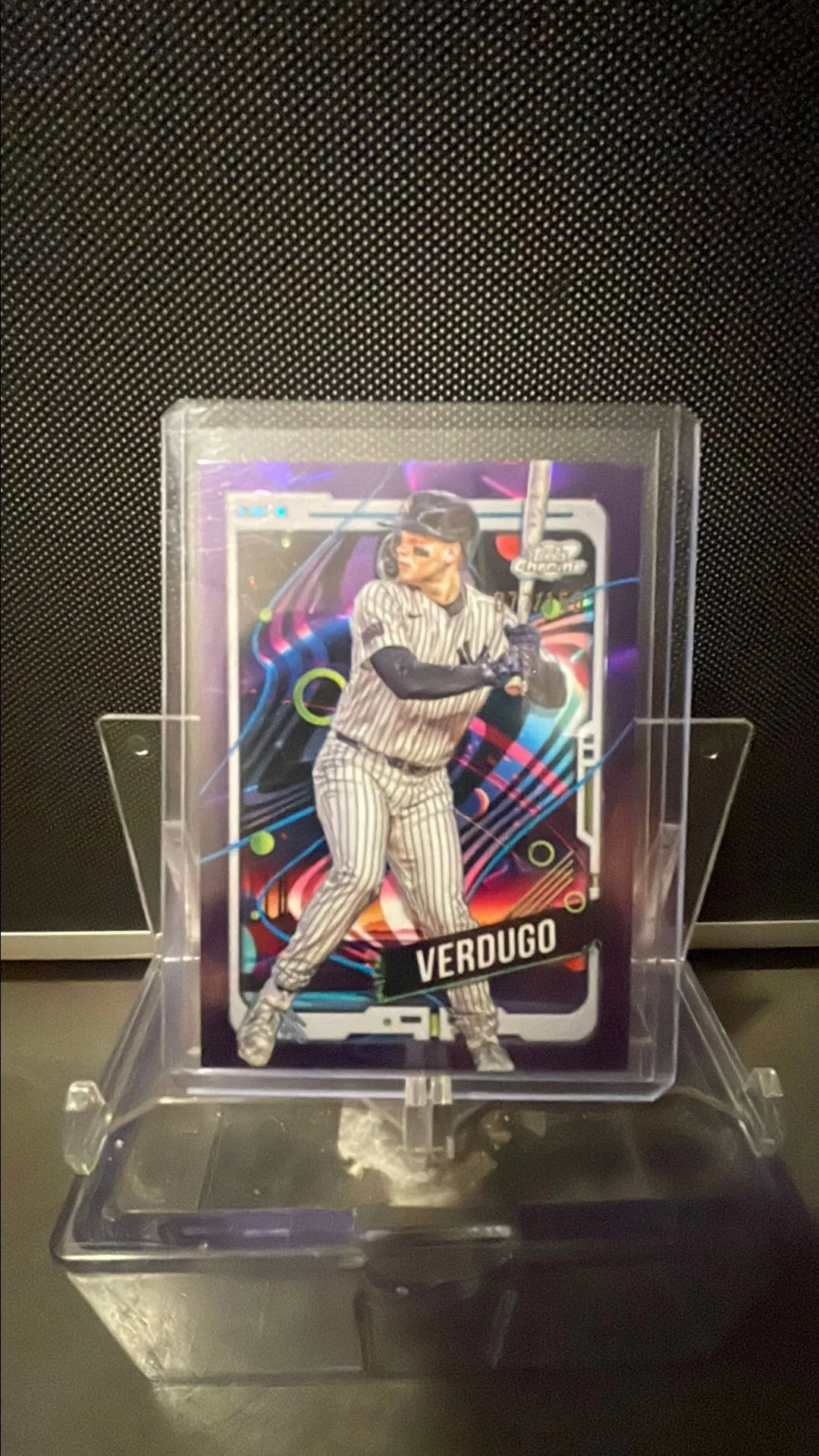 Product image for 2024 Topps Chrome Cosmic Alex Verdugo Purple Nebula /150 Yankees