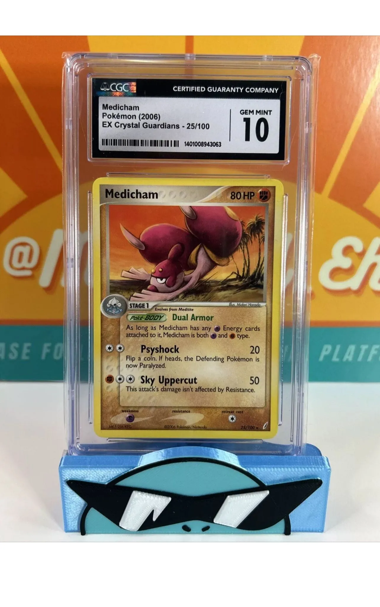 Medicham Rare #25 Pokemon 2006 ex Crystal Guardians CGC Gem Mint 10   Whatnot: Shop, Sell, Connect