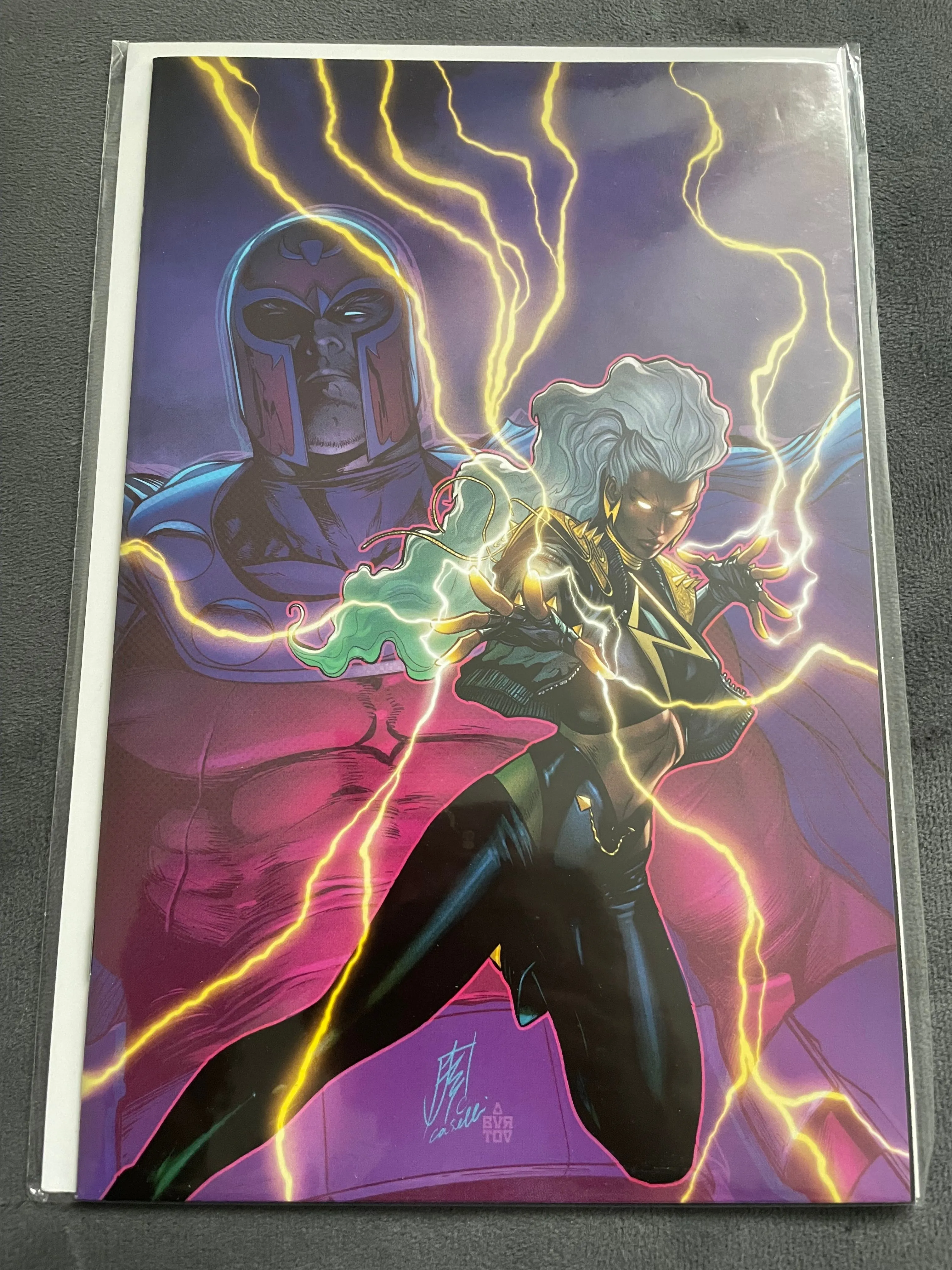 Product image for Storm & Magneto Virgin Variant Cover - MCM Comic Con London 2024