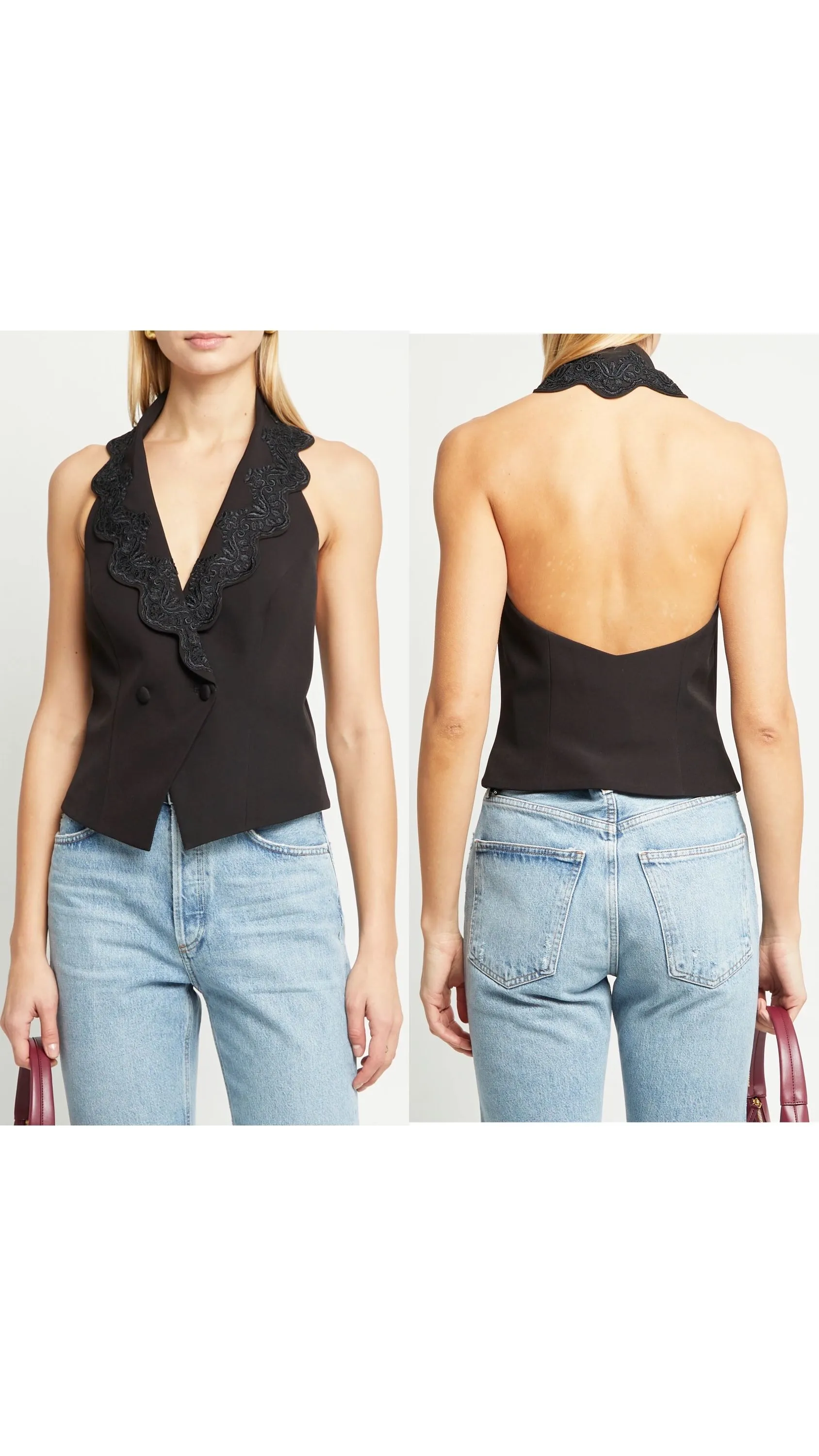 Product image for 28. NWT OPT Halter Vest Top Size 8 - Retail $178