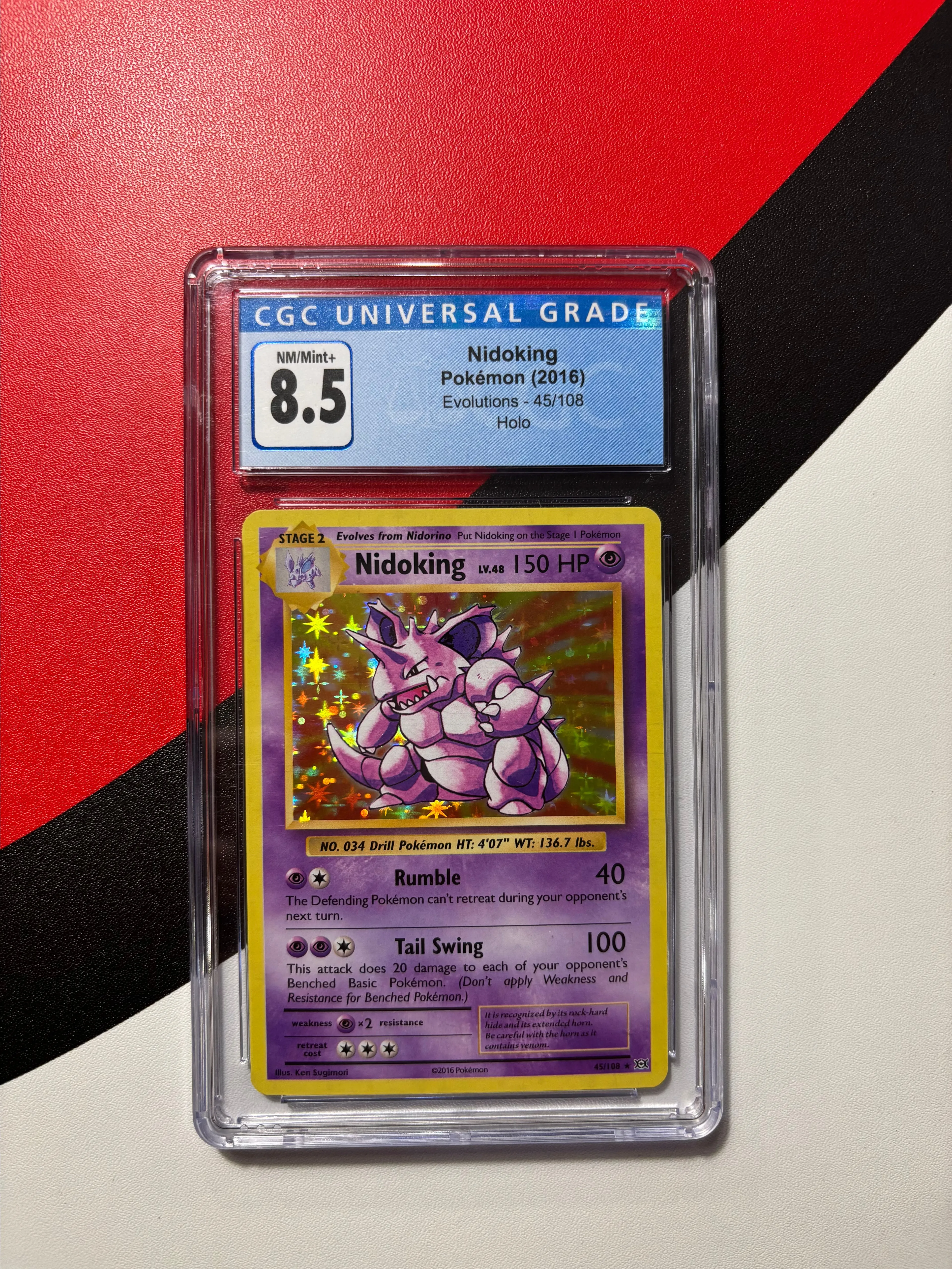 Product image for Nidoking Evolutions Holo Slab