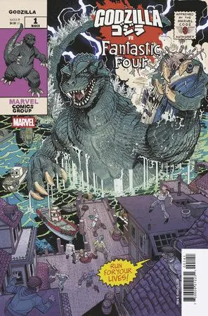 Product image for GODZILLA VS FANTASTIC FOUR #1 BRADSHAW HOMAGE