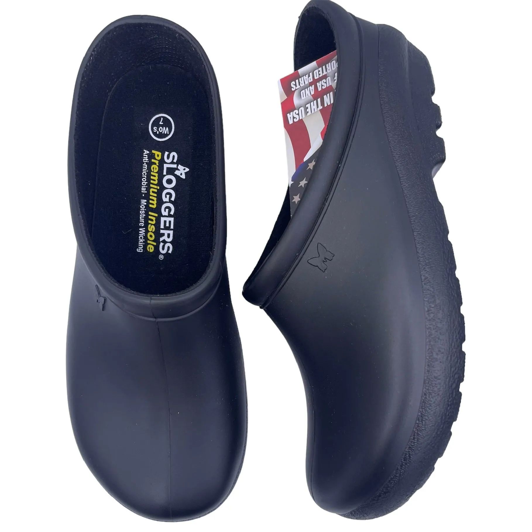 Product image for SLOGGERS waterproof slip on garden rain clogs comfortable womens Size 7