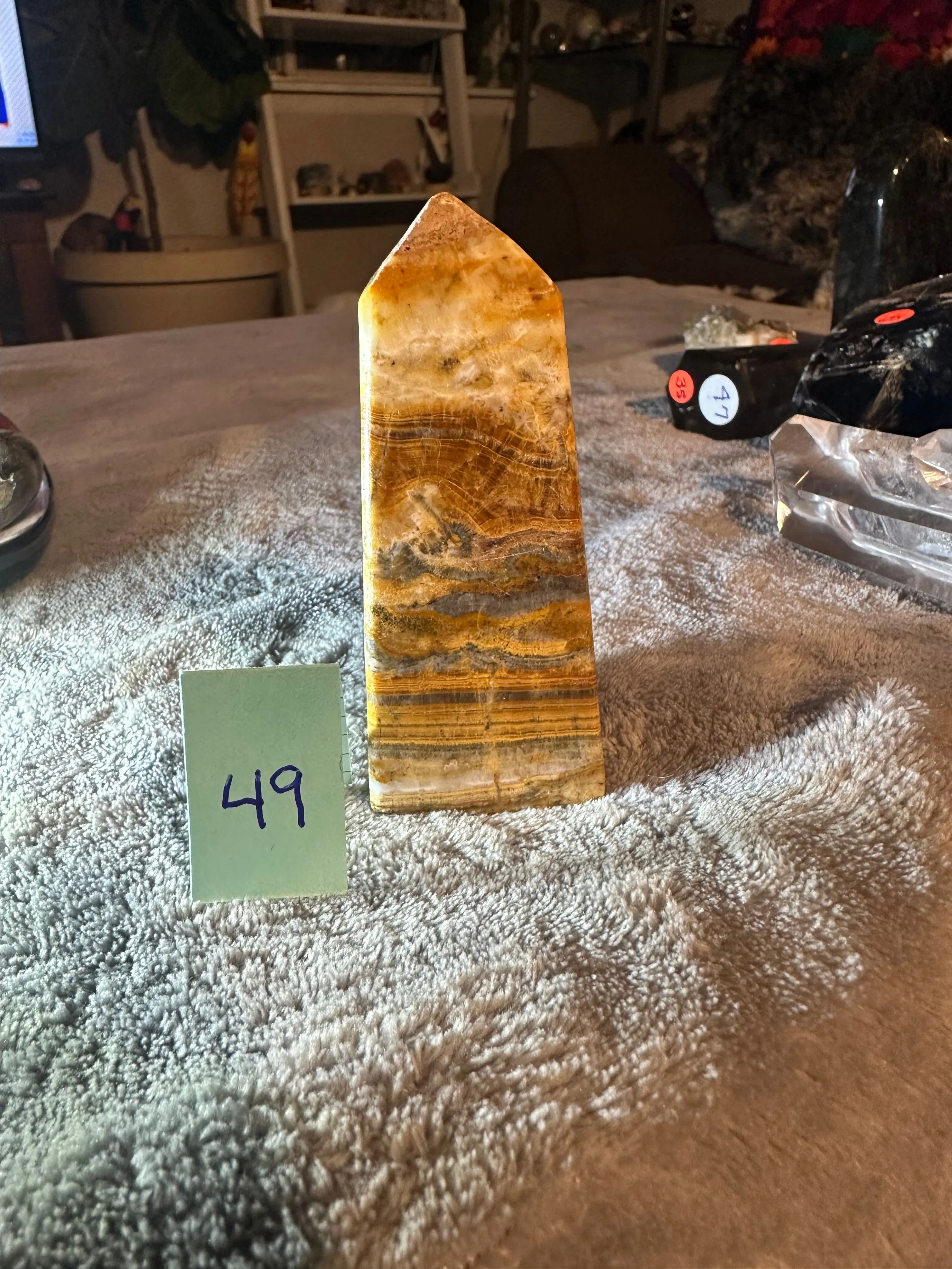 Product image for Banded calcite tower