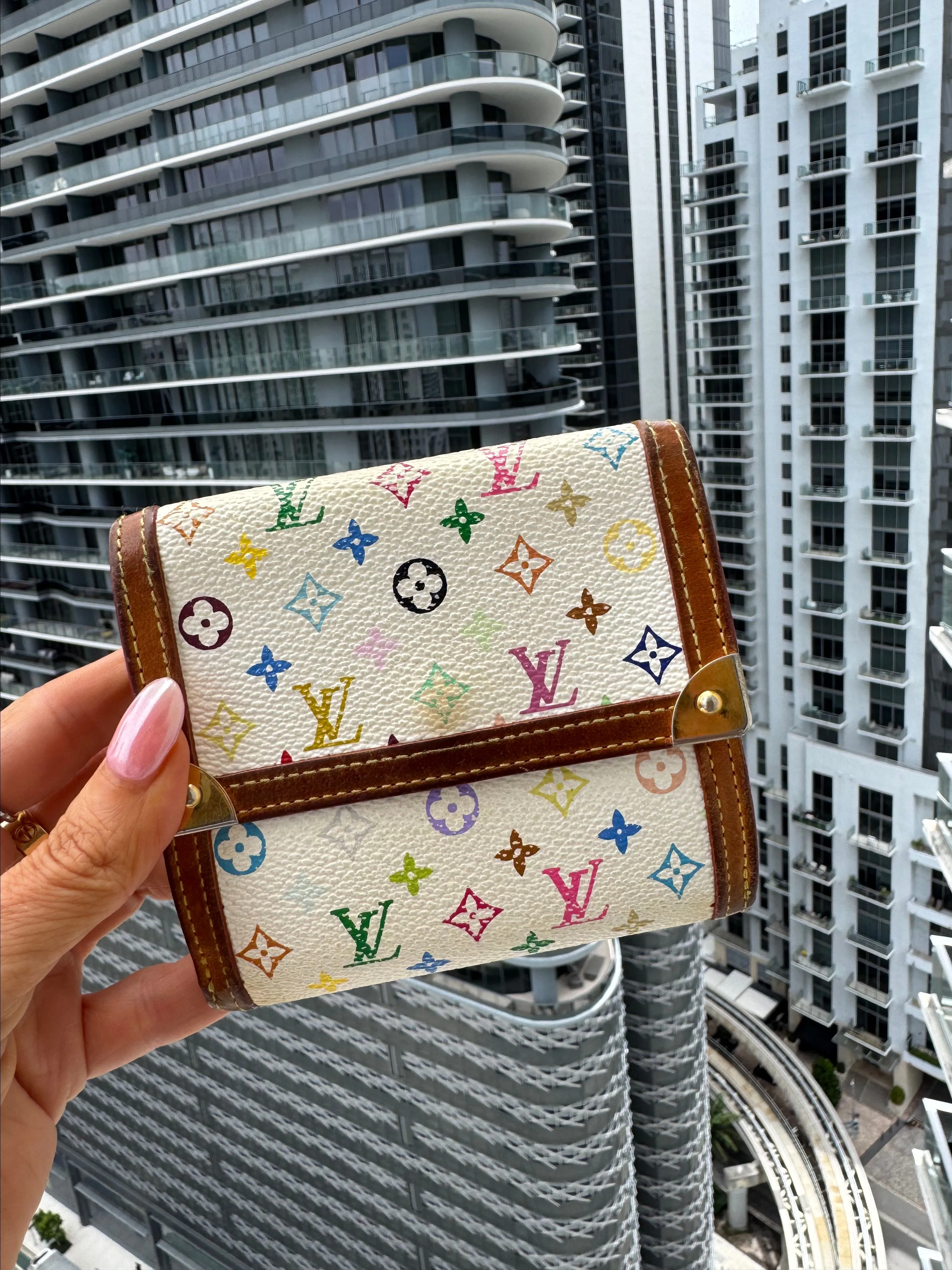 Product image for 13. Louis Vuitton Murakami Multicolor Compact Wallet
