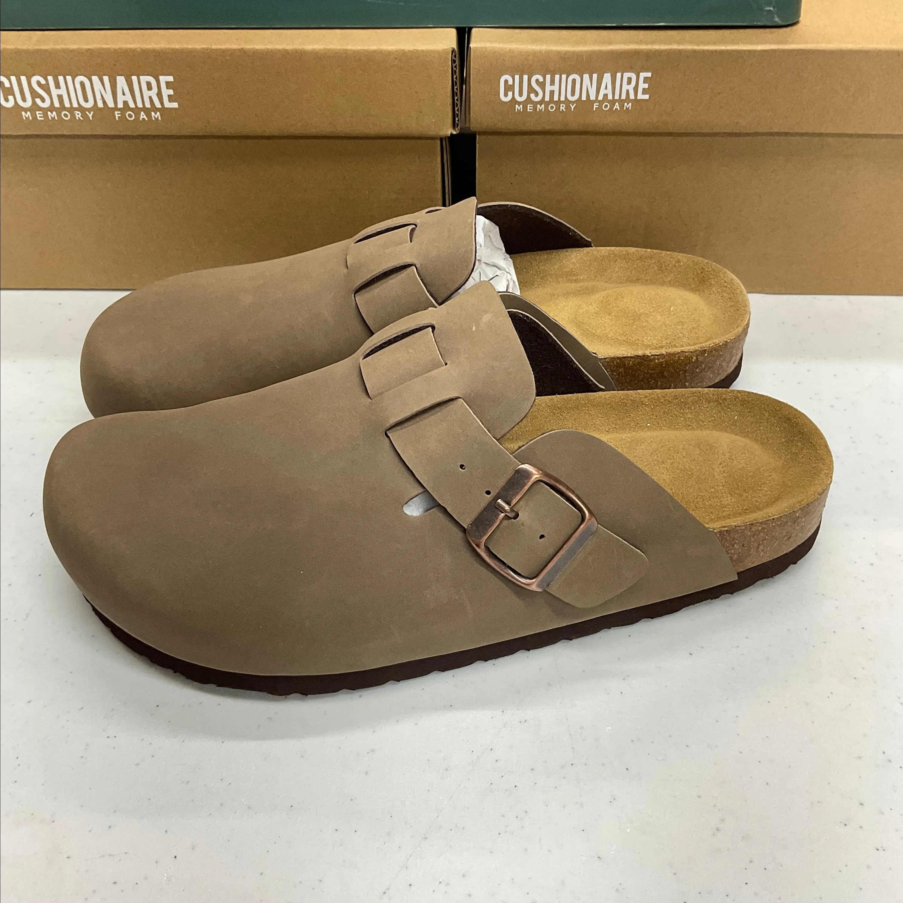 Product image for Women's Cushionaire Hana Cork Footbed Clog Size 7.5