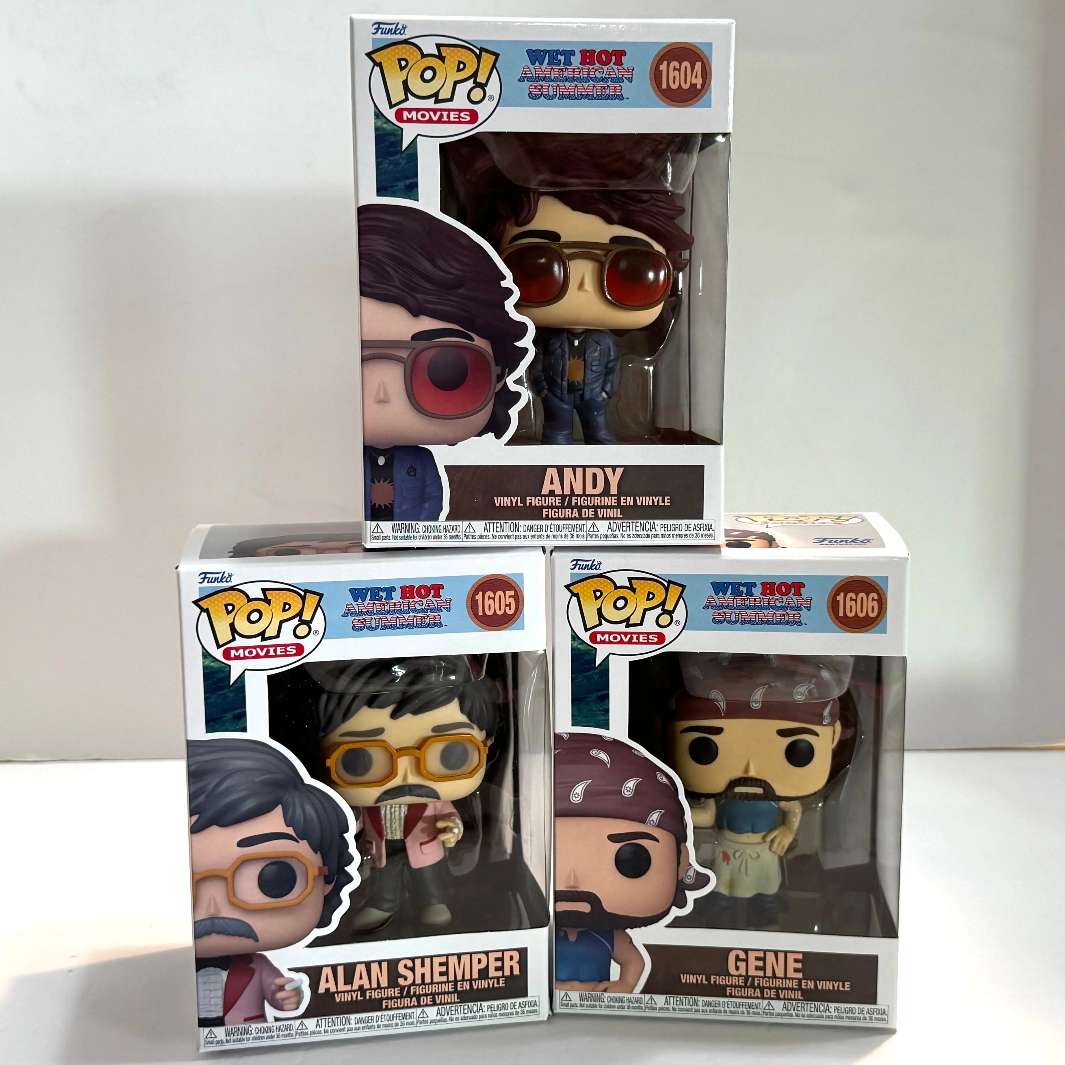 3pc Wet Hot American Summer Funko Pops Complete Set Movies Andy
