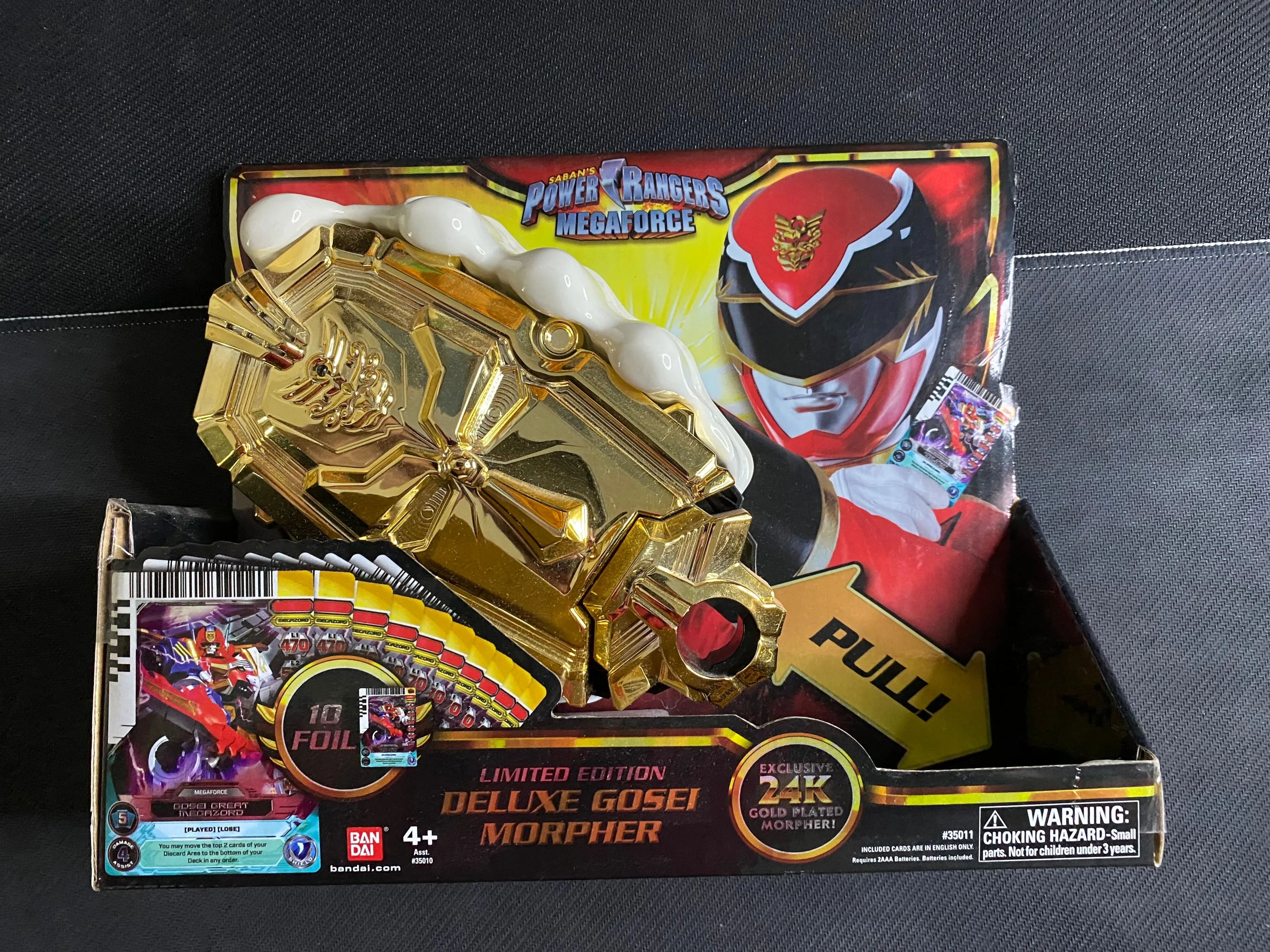 Product image for SDCC 2013 Power Rangers Limited Edition 24K Gold Deluxe Gosei Morpher!