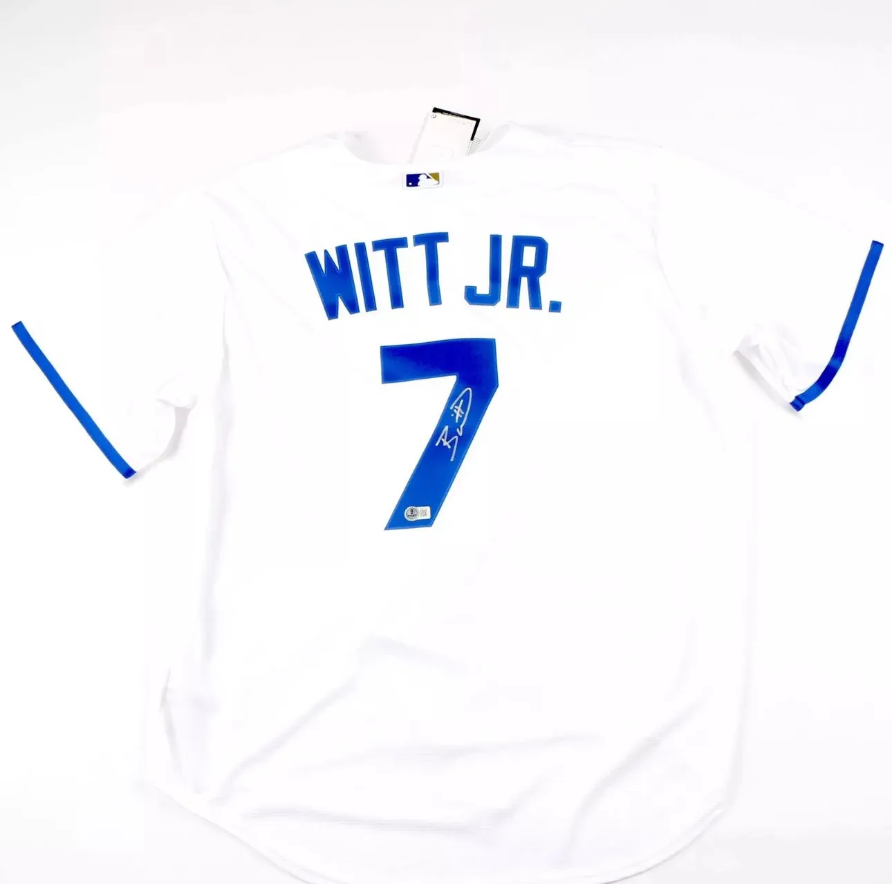 Product image for Bobby Witt Jr Signed Jersey Nike Kansas City Royals White Fanatics COA Authentic