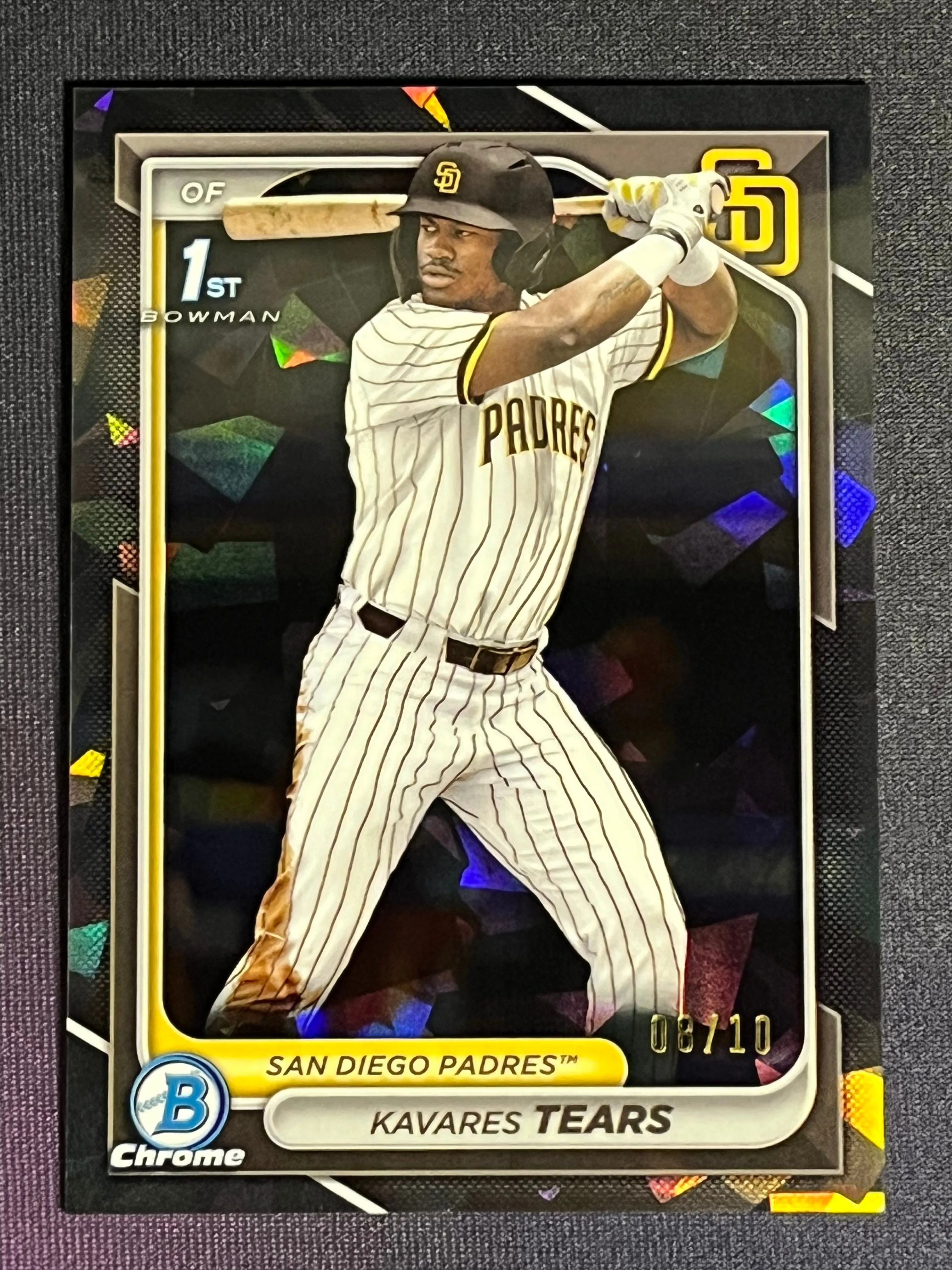 Product image for 24 Bowman Draft Sappy Kavares Tears /10 Black