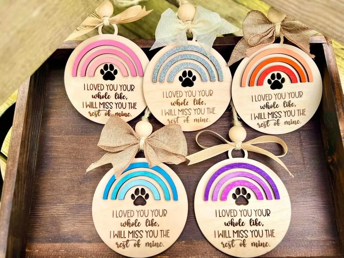Product image for Pet or dog memorial ornament