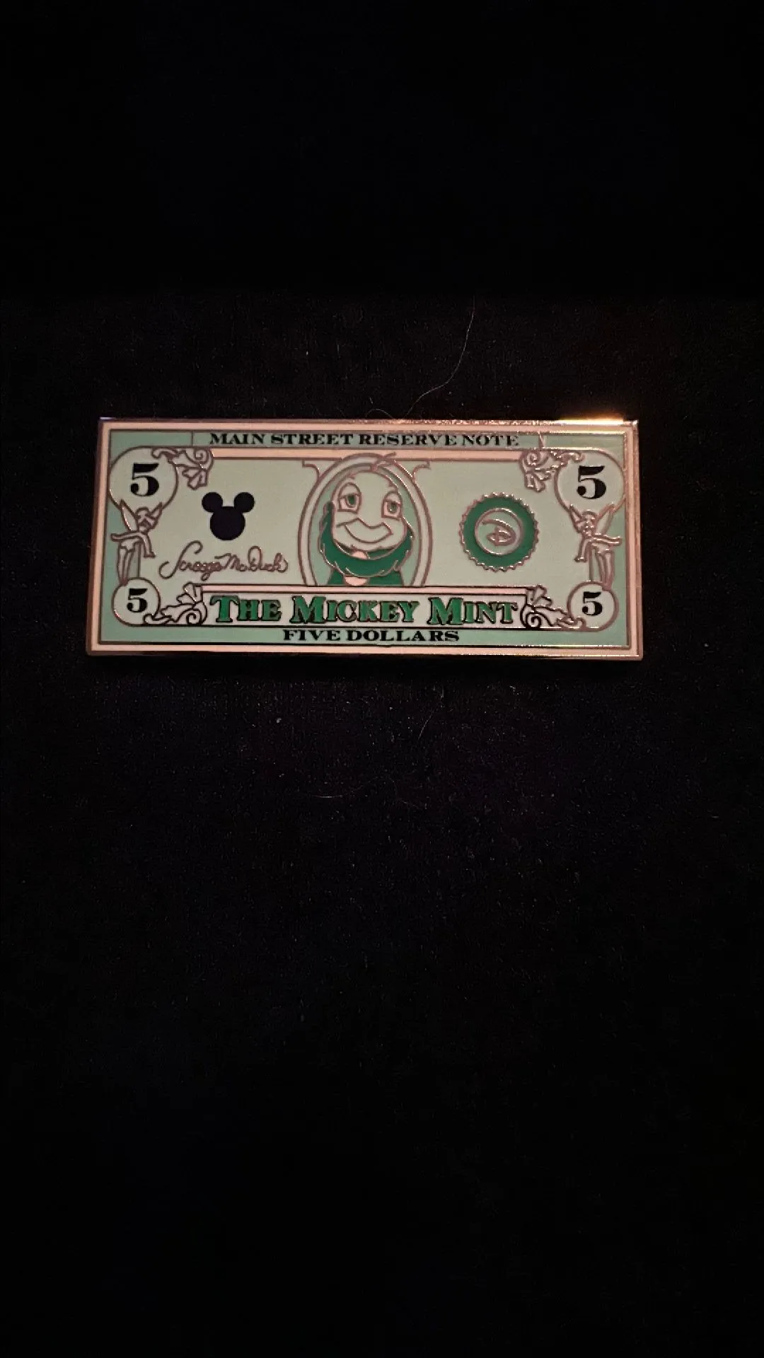 Product image for Jiminy Cricket $5 Pin