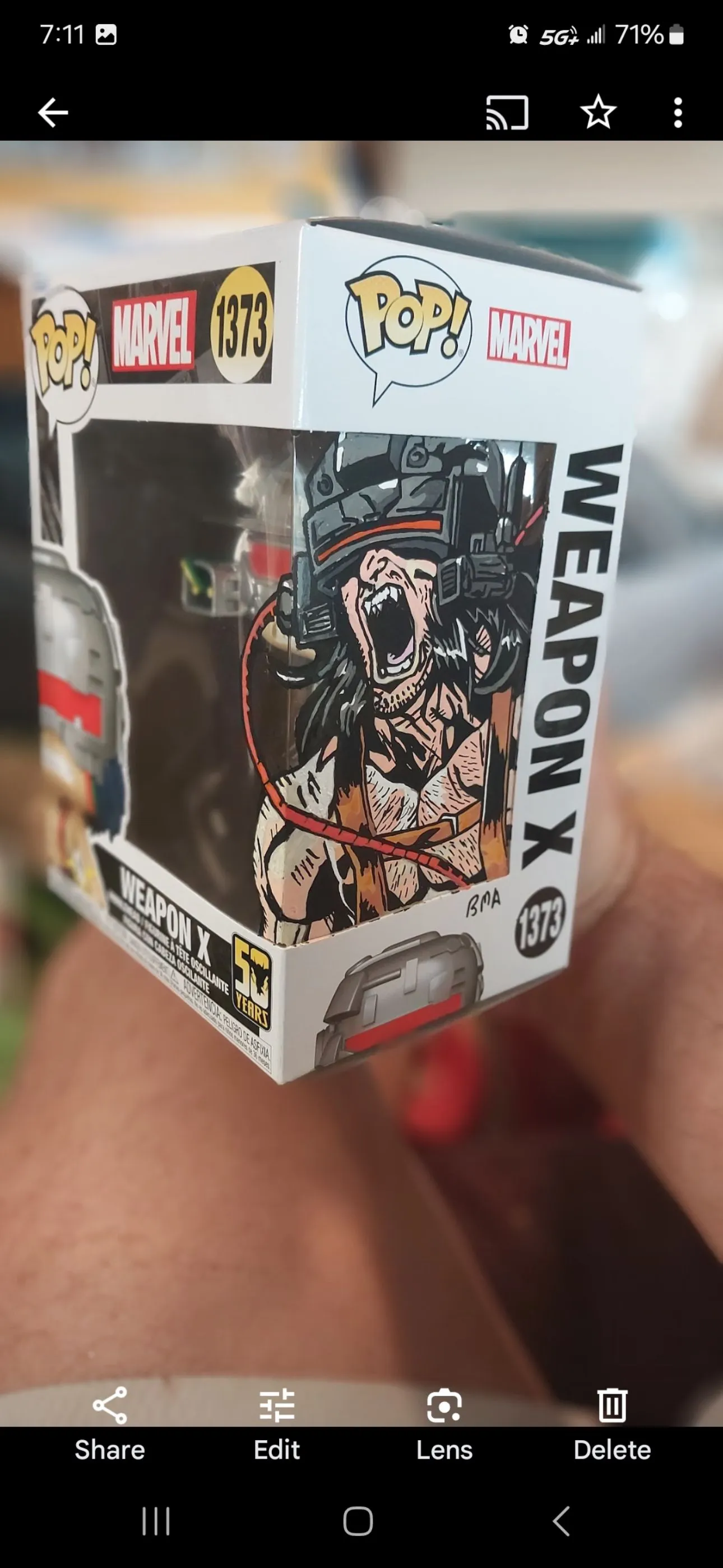 Product image for Weapon X Funko Pop Remark by Brett Azar!