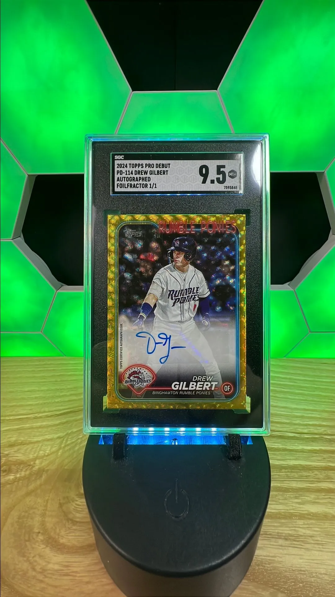 Product image for 2024 Topps Pro Debut Drew Gilbert Foilfractor Auto 1/1
