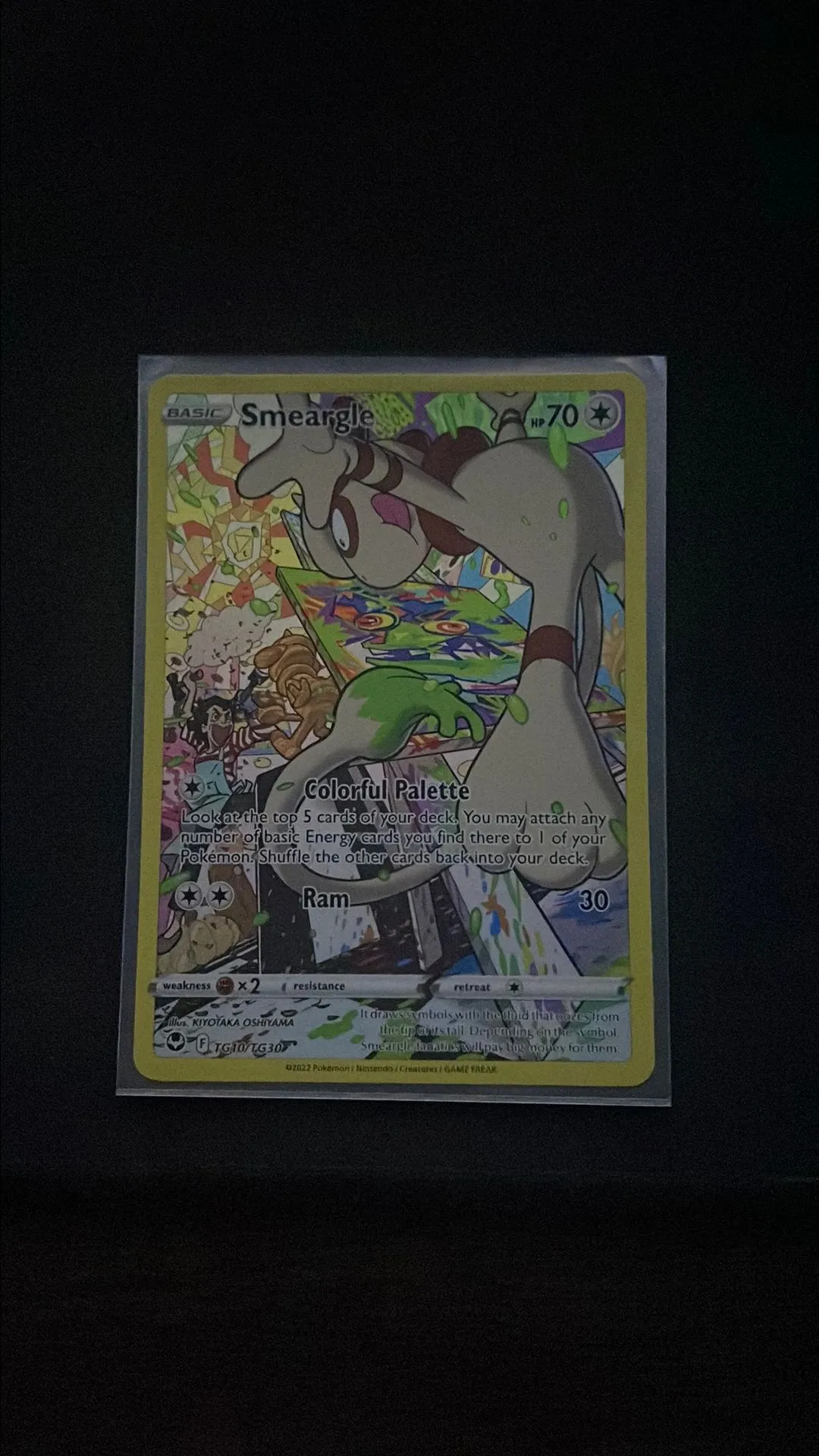 smeargle pokemon card full art TG10/TG30 Smeargle main image 1