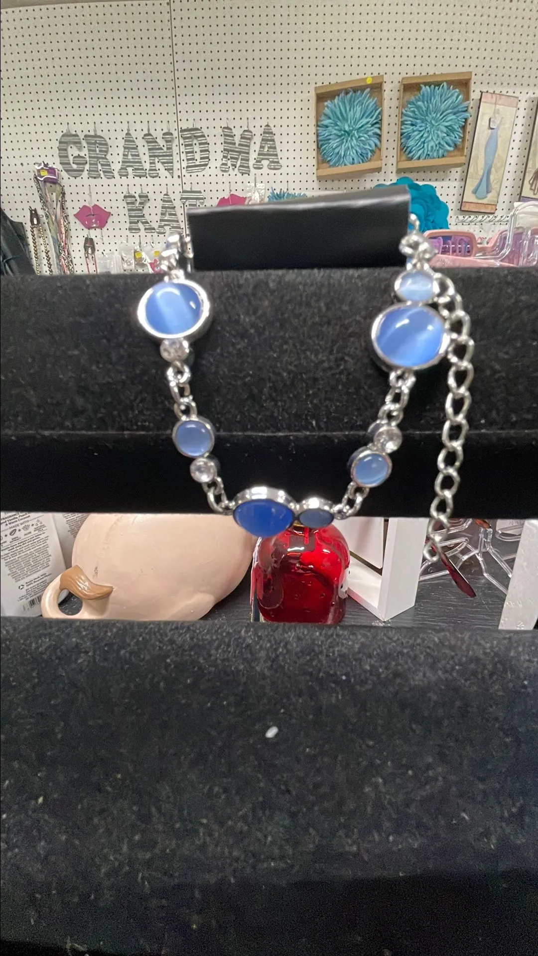 Product image for Small Paparazzi Bracelet, Silver/blueish